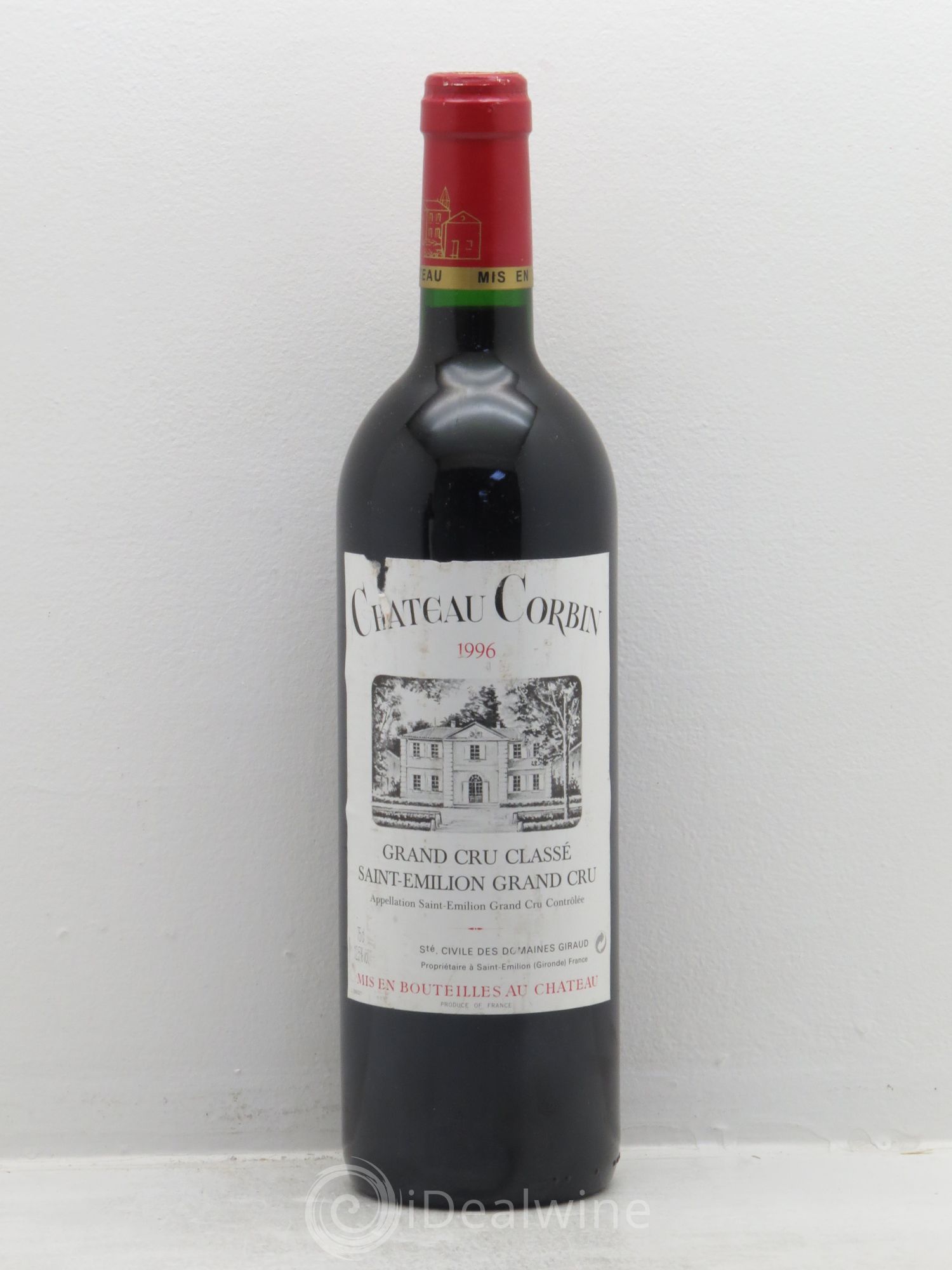 Château Corbin Grand Cru Classé 1996 - Lot de 6 bouteilles - 0