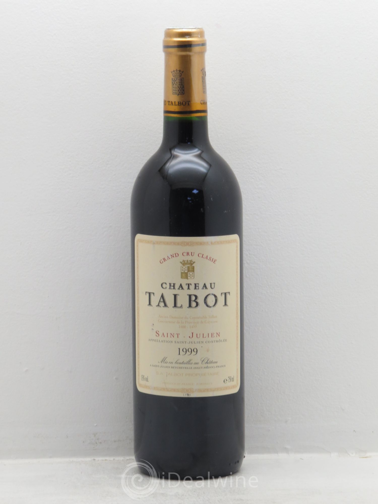 Château Talbot 4ème Grand Cru Classé 1999 - Lot de 1 bouteille - 0