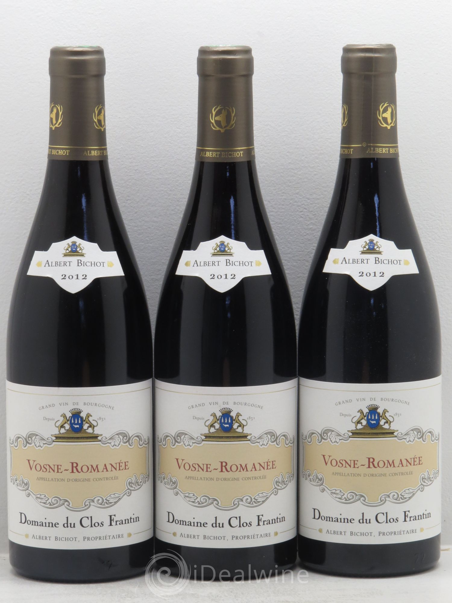 Vosne-Romanée Clos Frantin - Albert Bichot 2012 - Lot de 3 bouteilles - 0