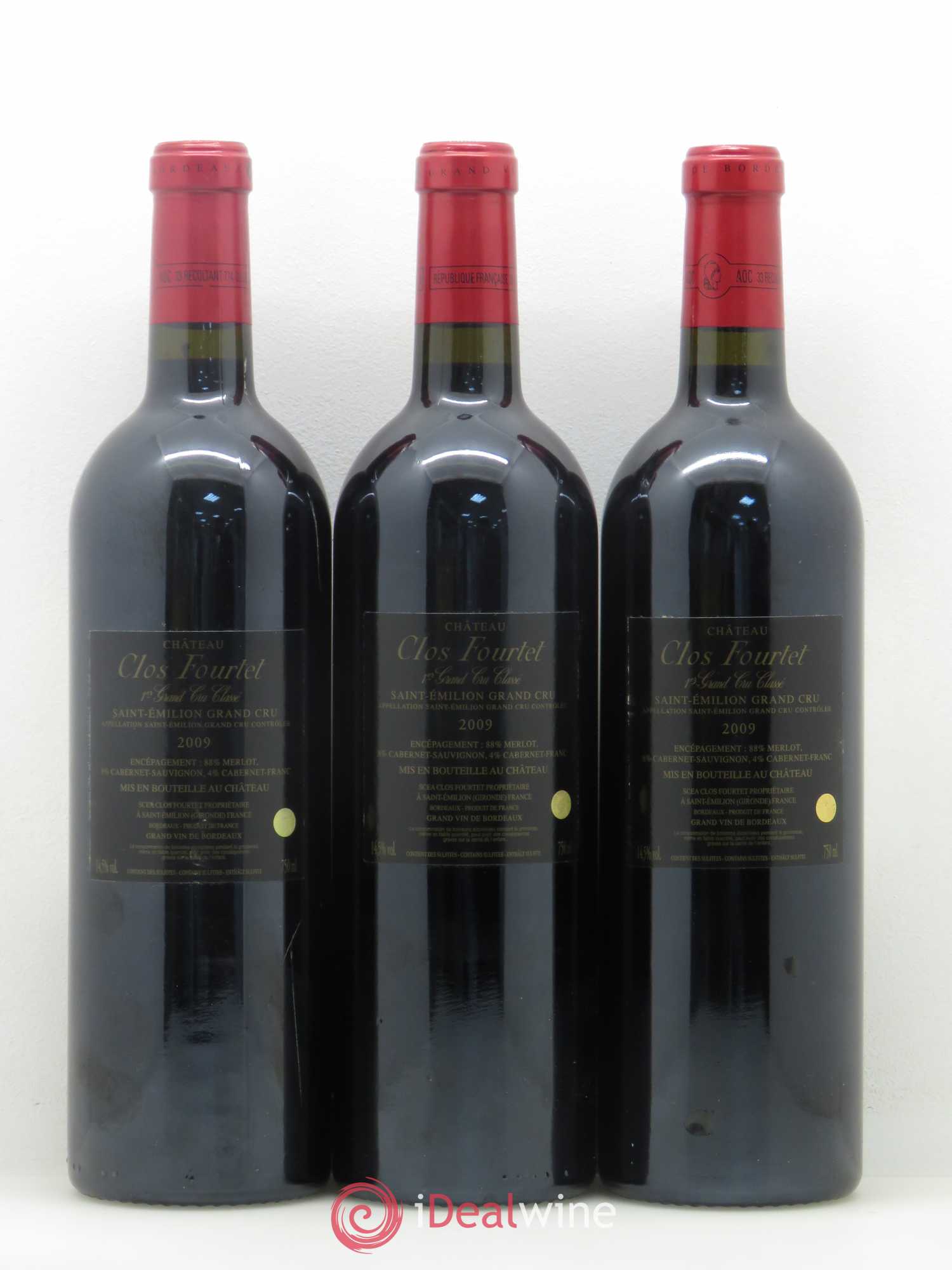 Clos Fourtet 1er Grand Cru Classé B 2009 - Lot de 6 bouteilles - 4