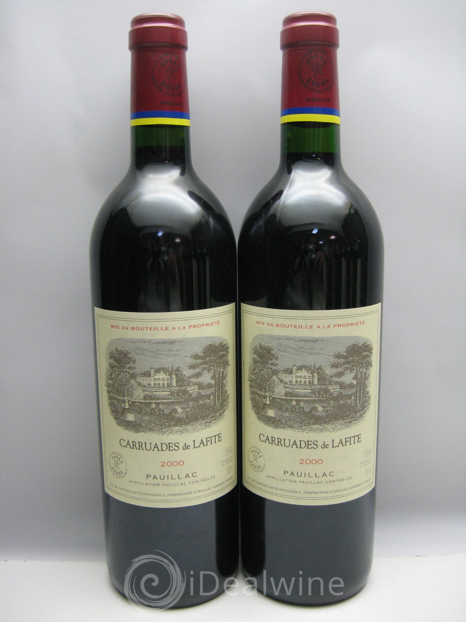 Carruades de Lafite Rothschild Second Vin 2000 - Lot de 12 bouteilles - 0