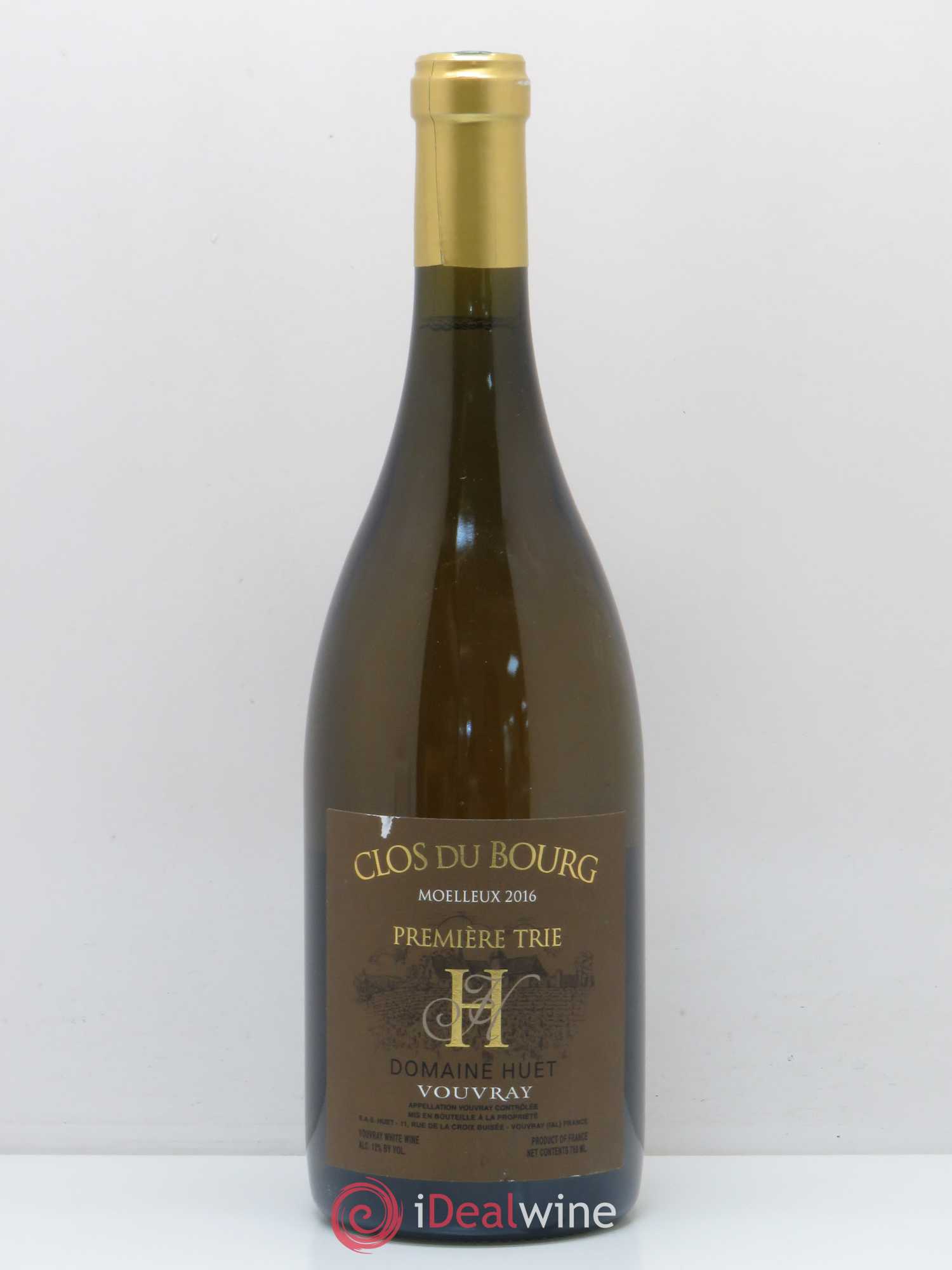Vouvray Clos du Bourg Moelleux 1ère trie Domaine Huet 2016 - Lotto di 1 bottiglia - 0