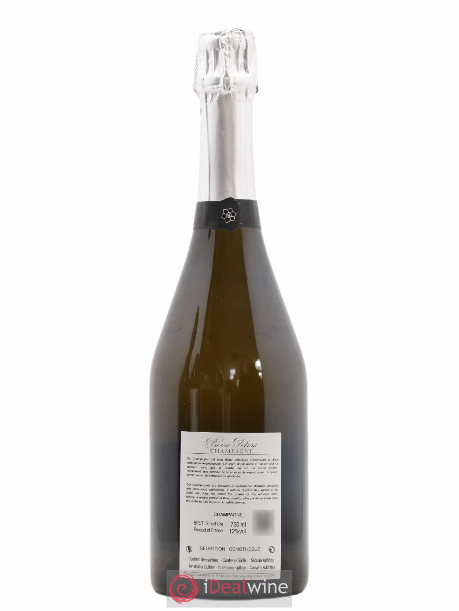 Champagne Grand Cru Blanc de Blancs Les Chétillons Oenothèque Pierre Peters 2002 - Posten von 1 Flasche - 1