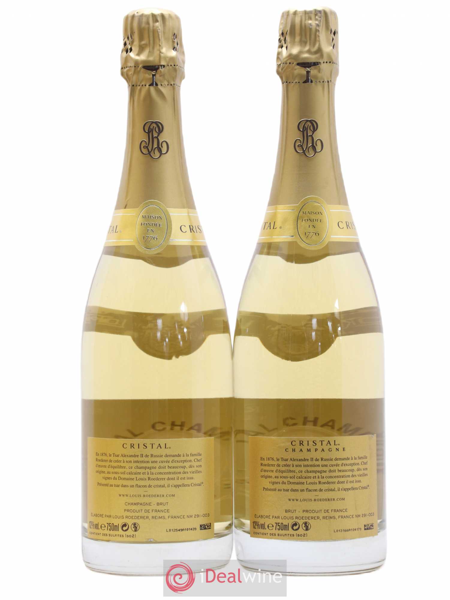 Cristal Louis Roederer 2008 - Lot de 2 bouteilles - 2