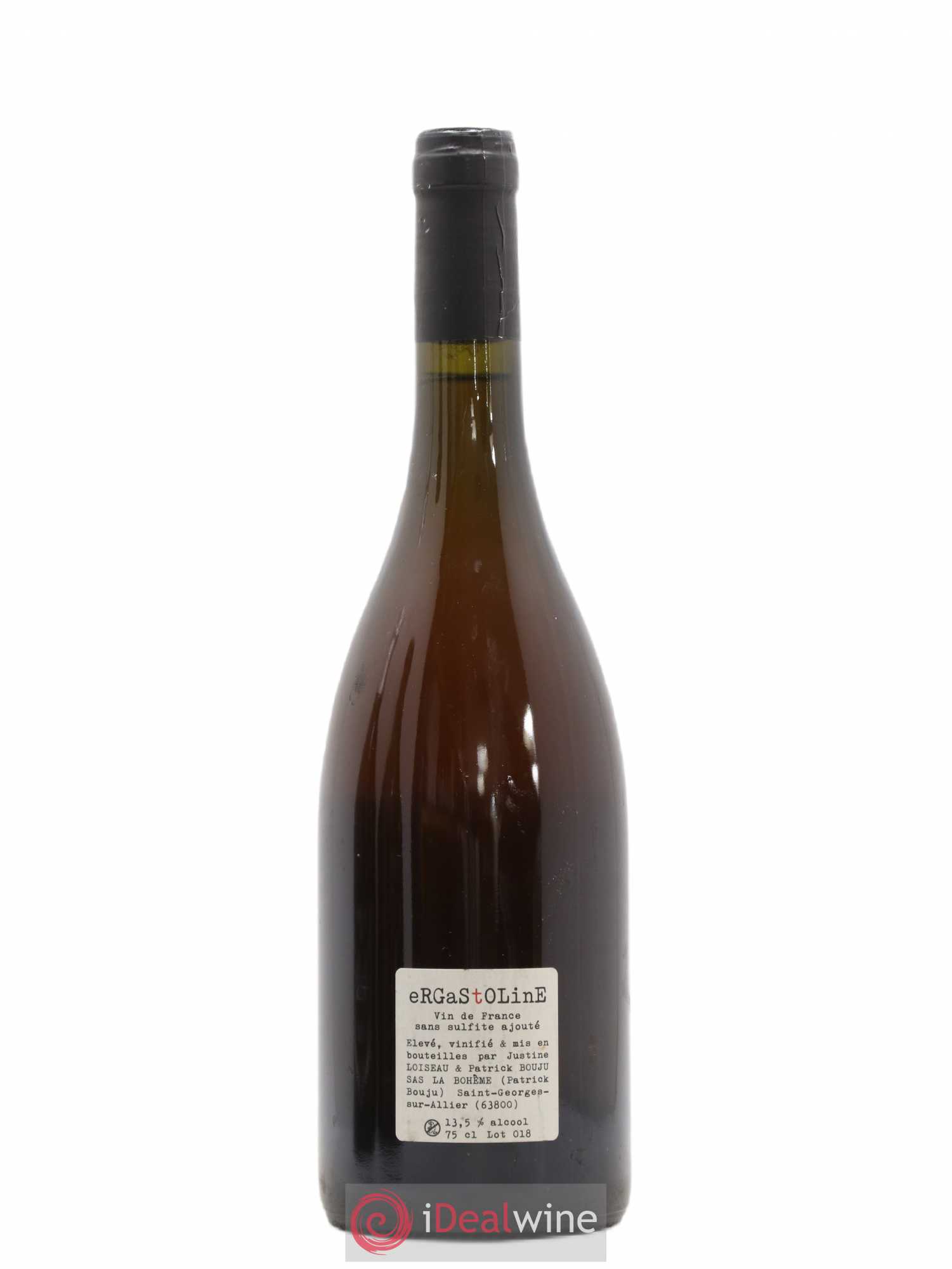 Vin de France Ergastoline Patrick Bouju - La Bohème 2018 - Lot de 1 bouteille - 1