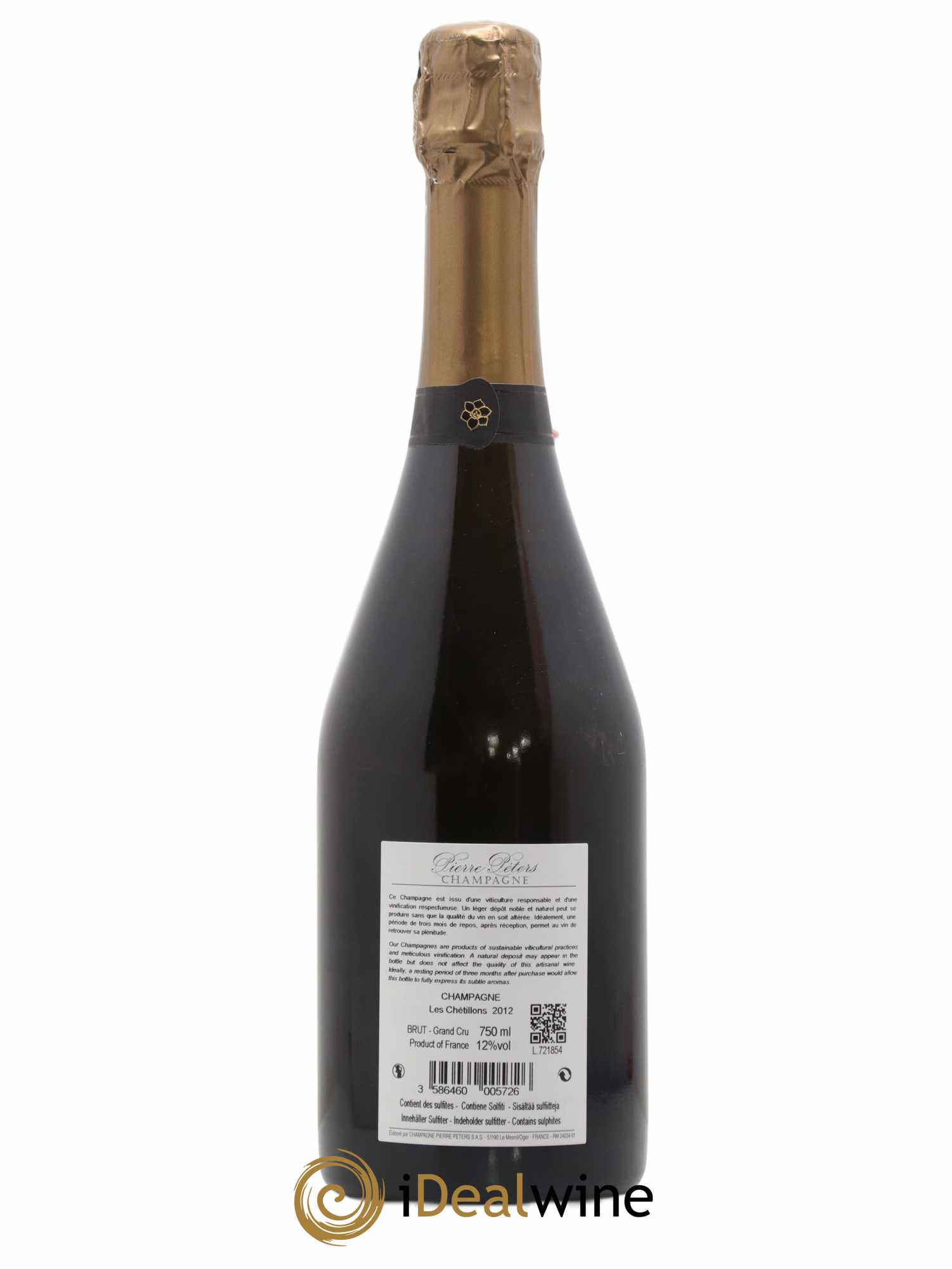 Cuvée Spéciale les Chétillons Blanc de Blancs Brut Pierre Péters 2012 - Lot de 1 bouteille - 1