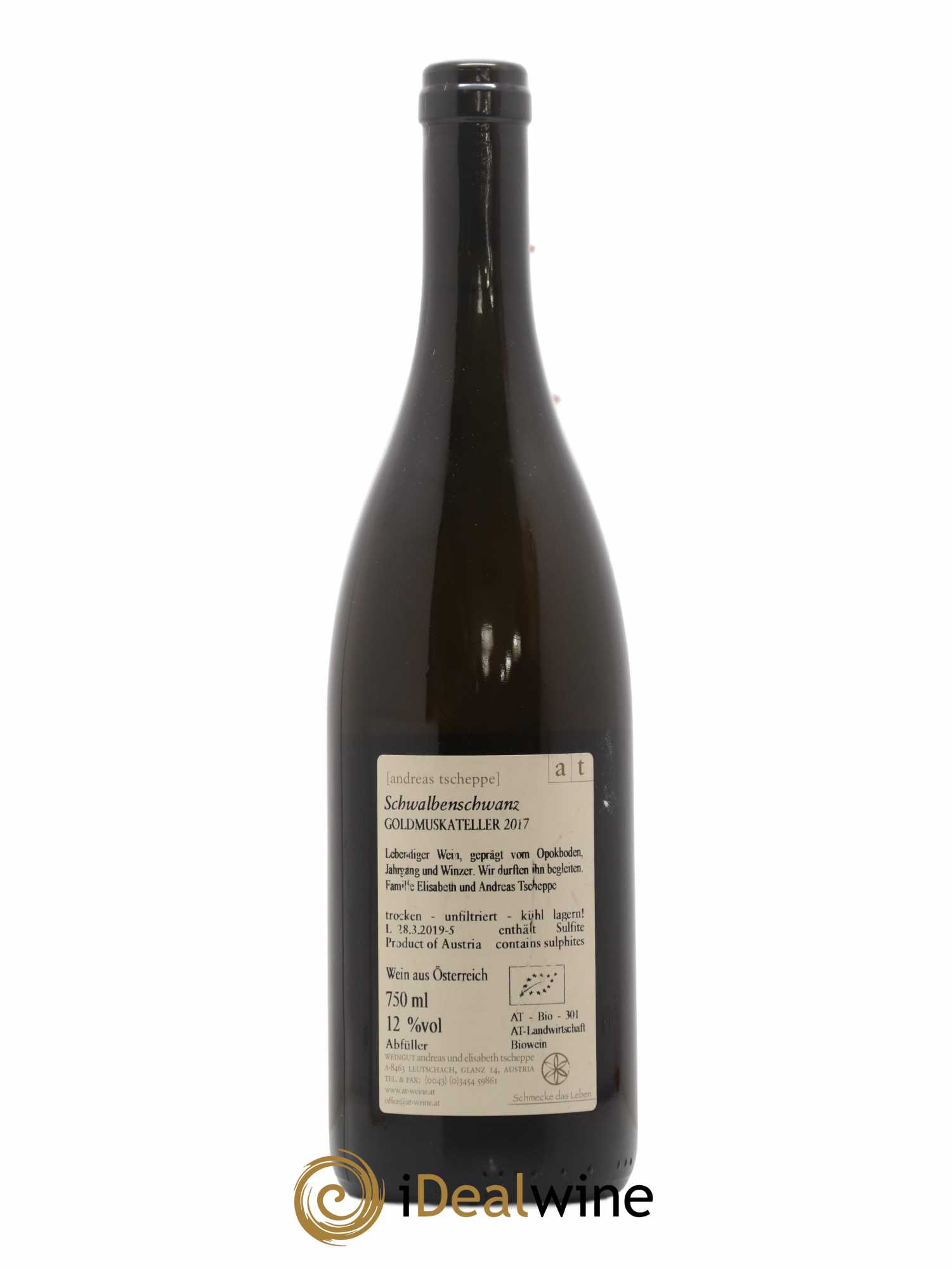 Autriche Andreas Tscheppe Schwalbenschwanz Goldmuskateller 2017 - Posten von 1 Flasche - 1