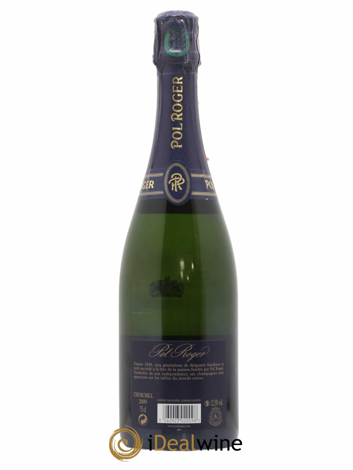 Cuvée Winston Churchill Pol Roger 2009 - Lot de 1 bouteille - 1
