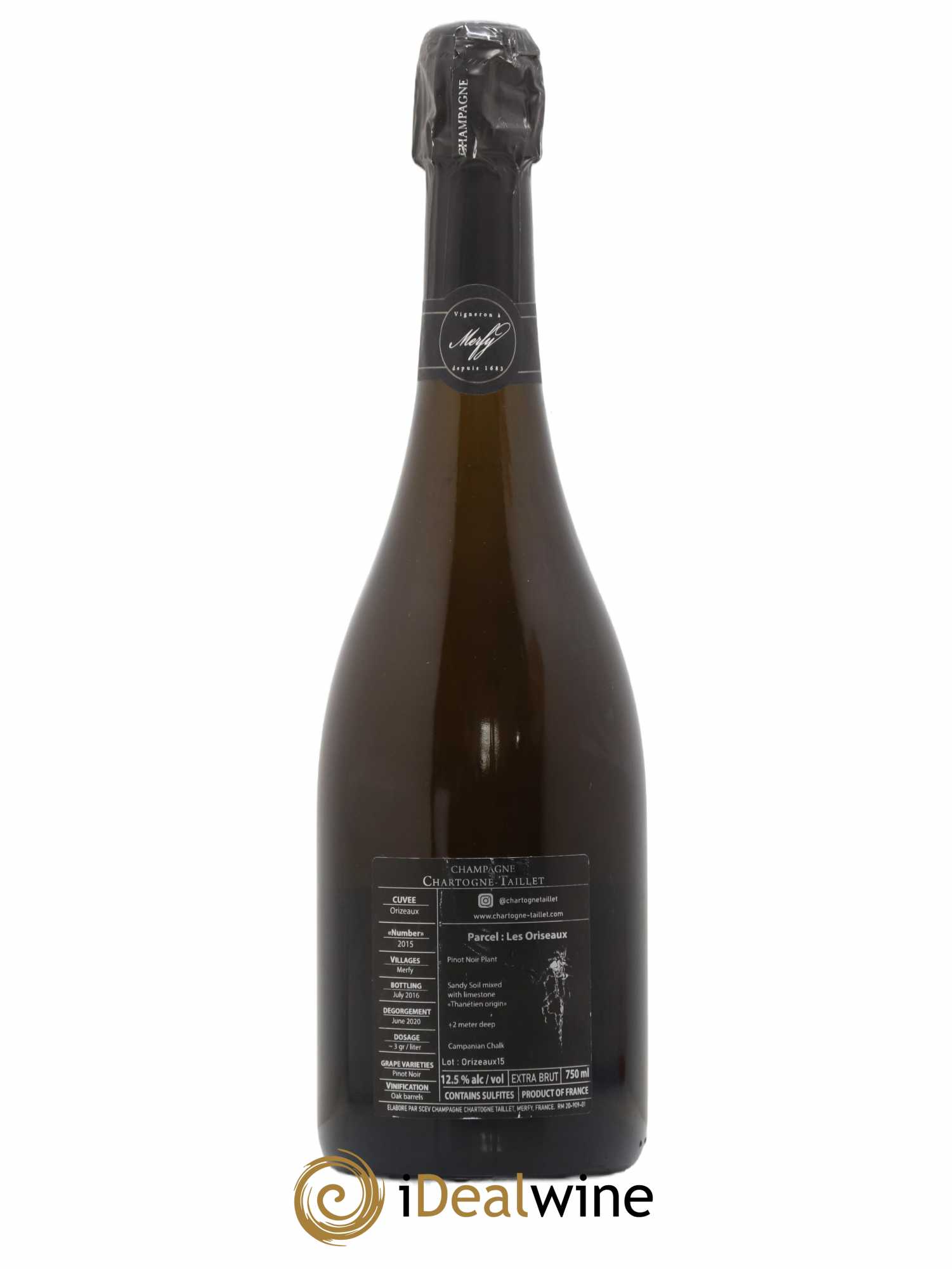 Les Orizeaux Chartogne-Taillet 2015 - Lot de 1 bouteille - 1