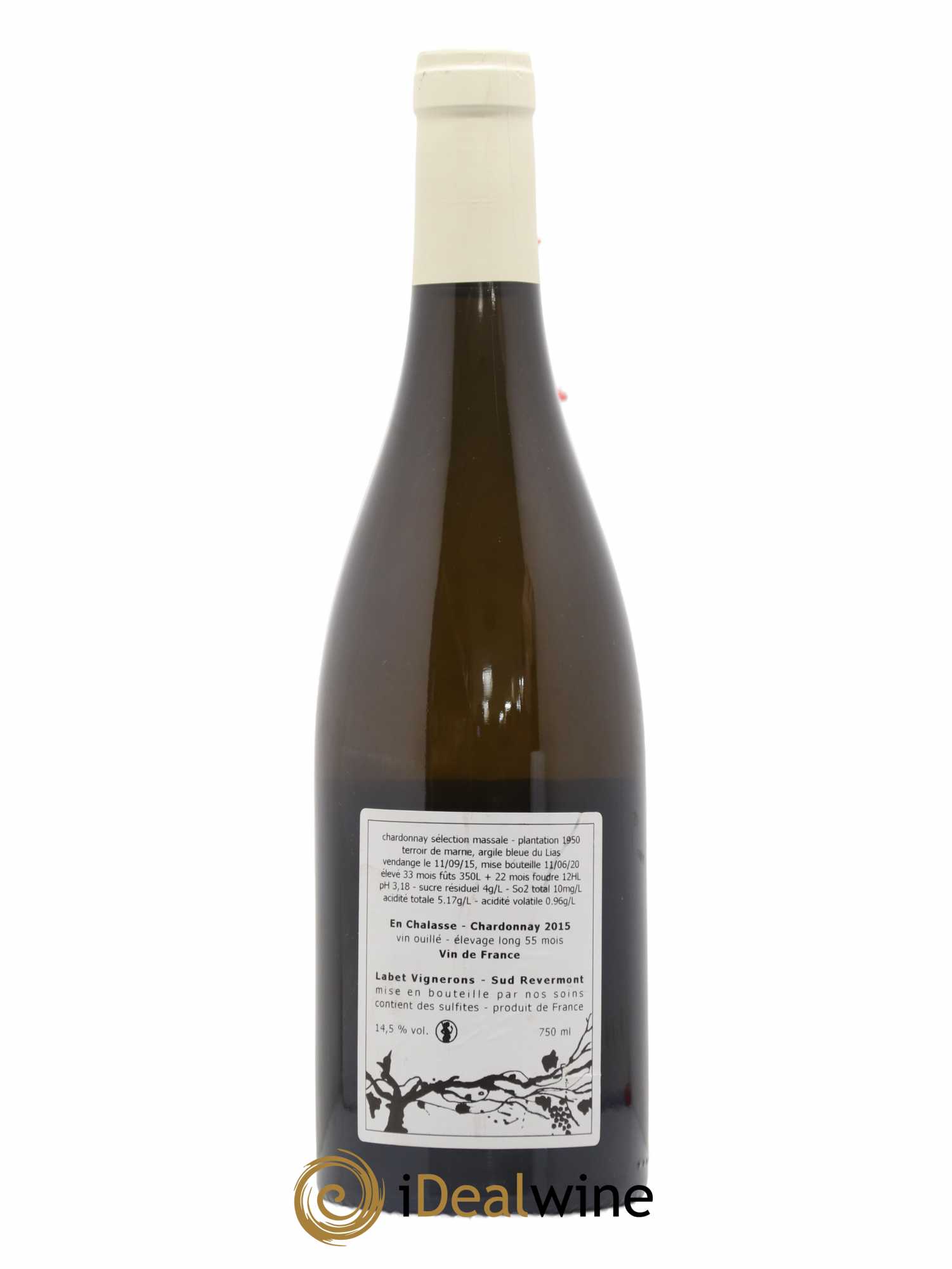 Côtes du Jura Chardonnay En Chalasse Romain - Julien  - Charline Labet 2015 - Lot de 1 bouteille - 1