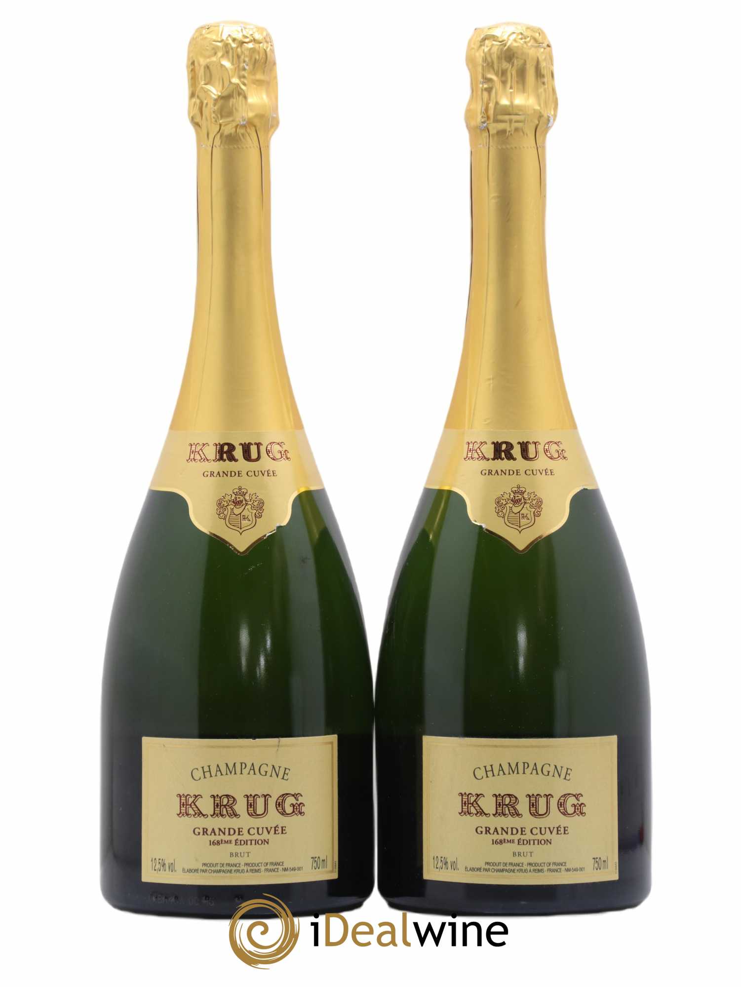 Grande Cuvée - 168ème édition Krug - Lot de 2 bouteilles - 0