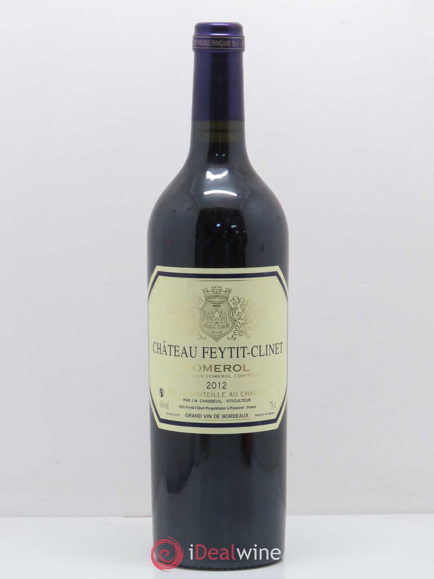 Château Feytit-Clinet 2012 - Lot de 1 bouteille - 0