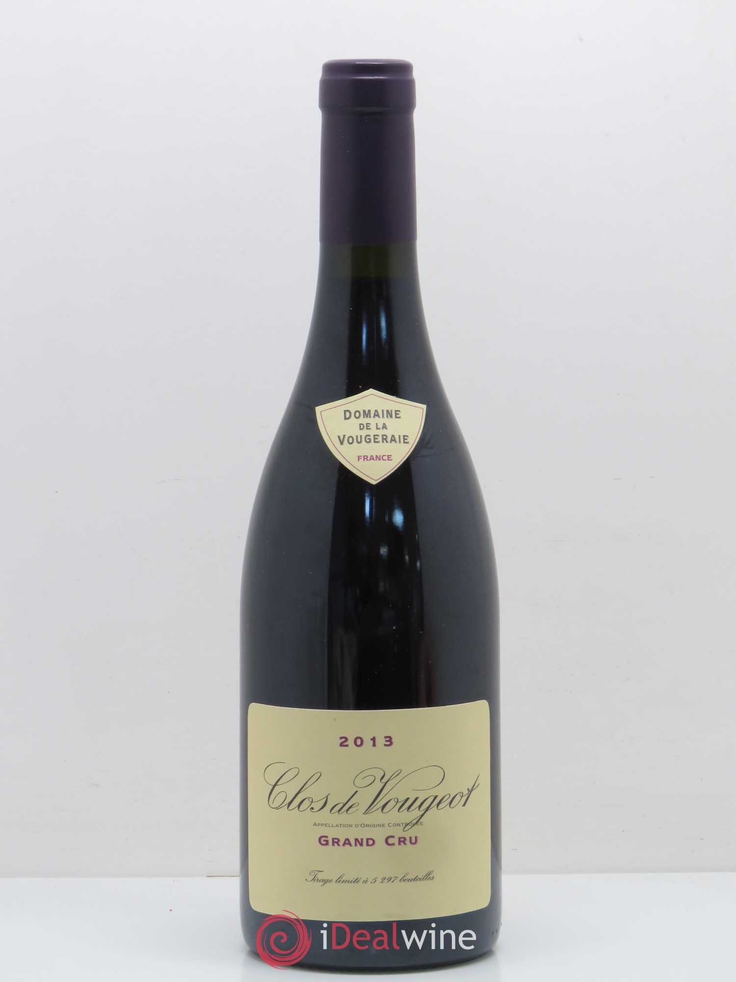 Clos de Vougeot Grand Cru La Vougeraie 2013 - Lot de 1 bouteille - 0