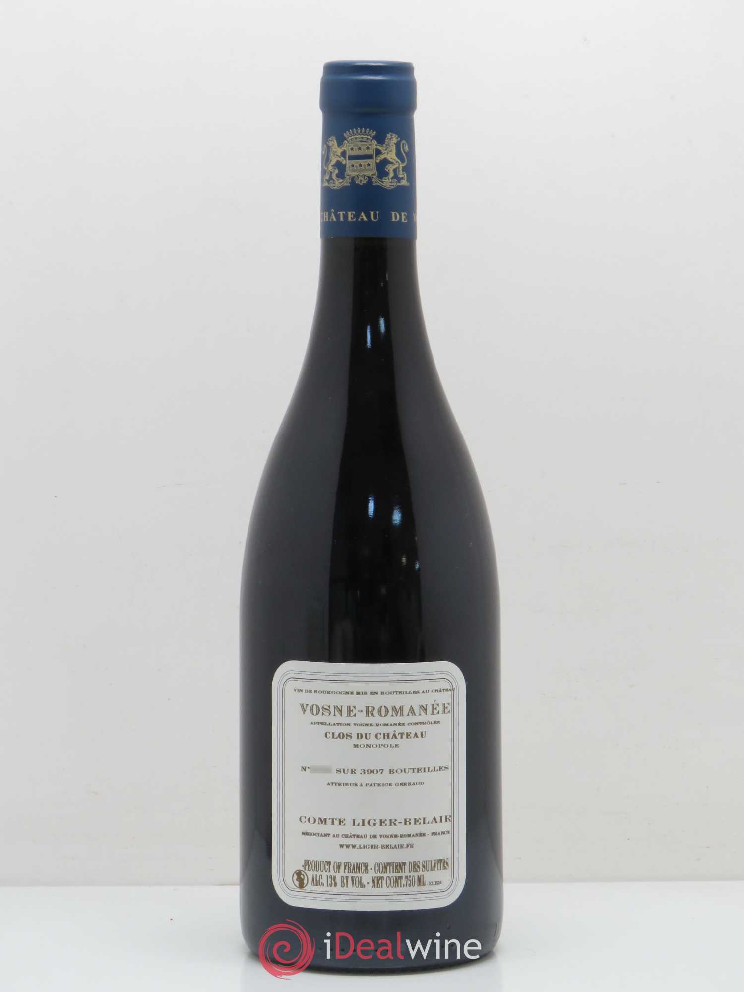 Vosne-Romanée Clos du Château Comte Liger-Belair (Domaine du) 2014 - Lot de 1 bouteille - 1