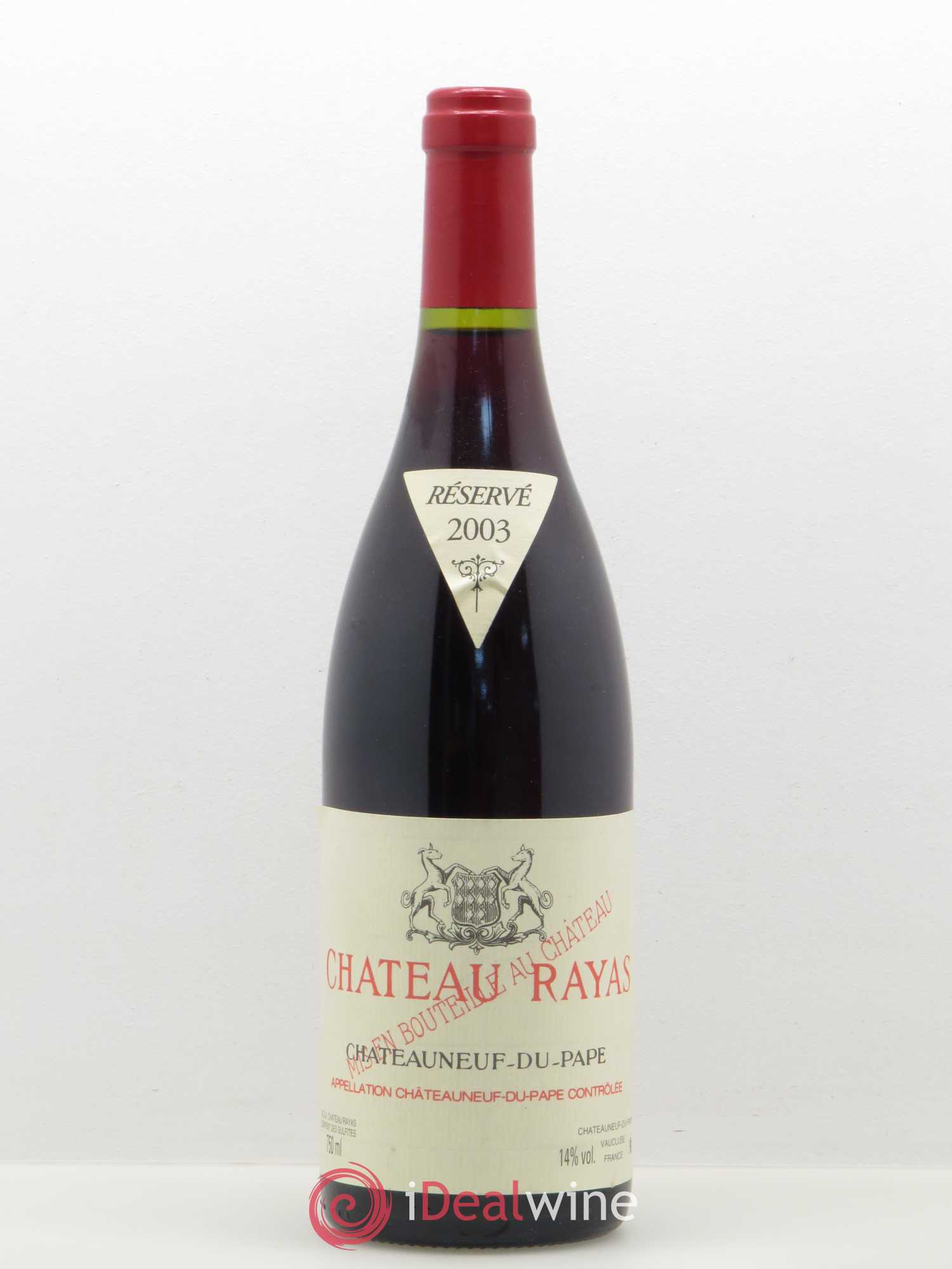 Châteauneuf-du-Pape Château Rayas Emmanuel Reynaud 2003 - Lot de 1 bouteille - 0