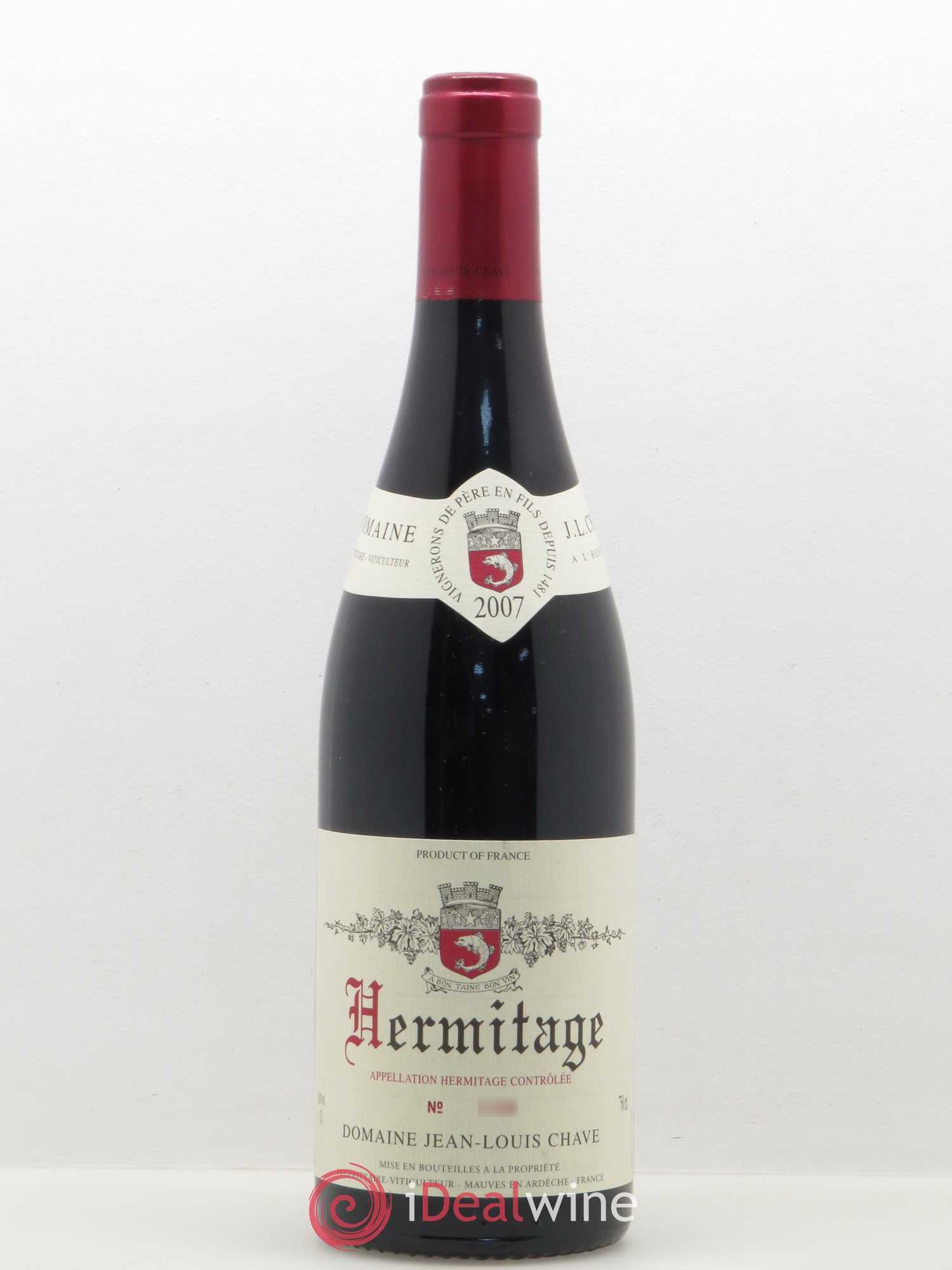 Hermitage Jean-Louis Chave 2007 - Lot de 1 bouteille - 0