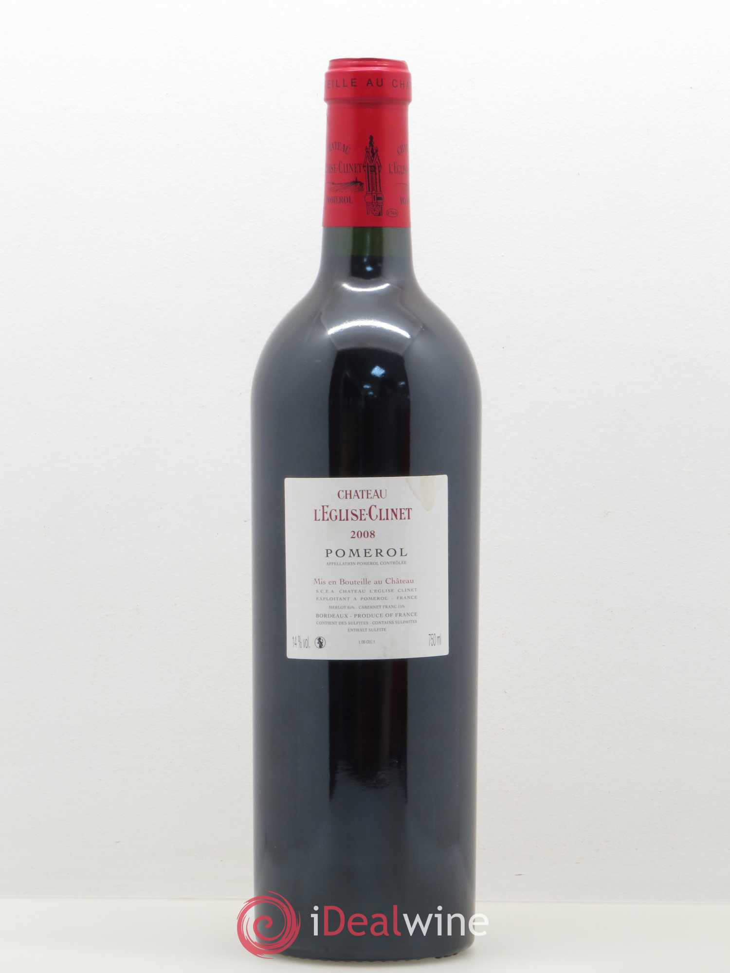 Château l' Église Clinet 2008 - Lot de 1 bouteille - 1