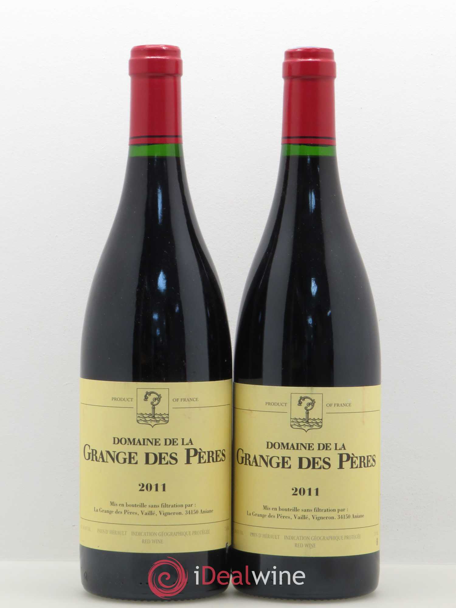Pays d'Hérault Grange des Pères Laurent Vaillé 2011 - Lot de 2 bouteilles - 0
