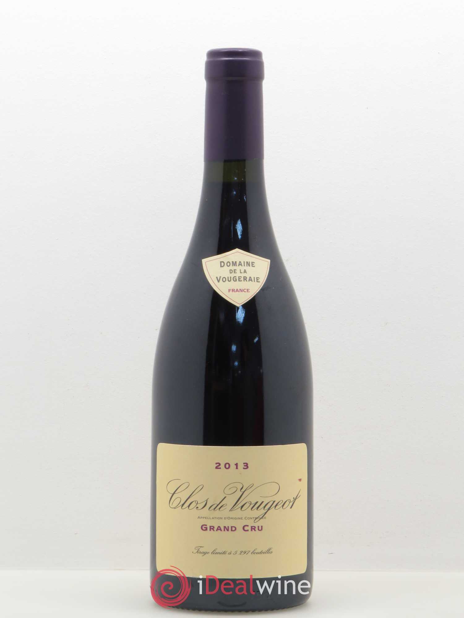 Clos de Vougeot Grand Cru La Vougeraie 2013 - Lot de 1 bouteille - 0