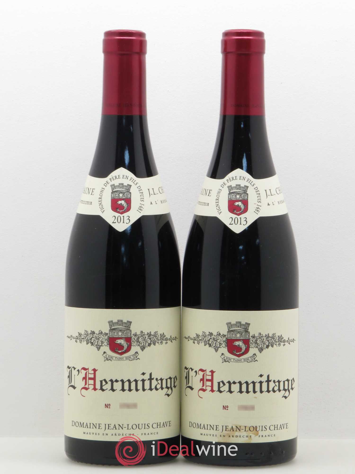 Hermitage Jean-Louis Chave 2013 - Lot de 2 bouteilles - 0