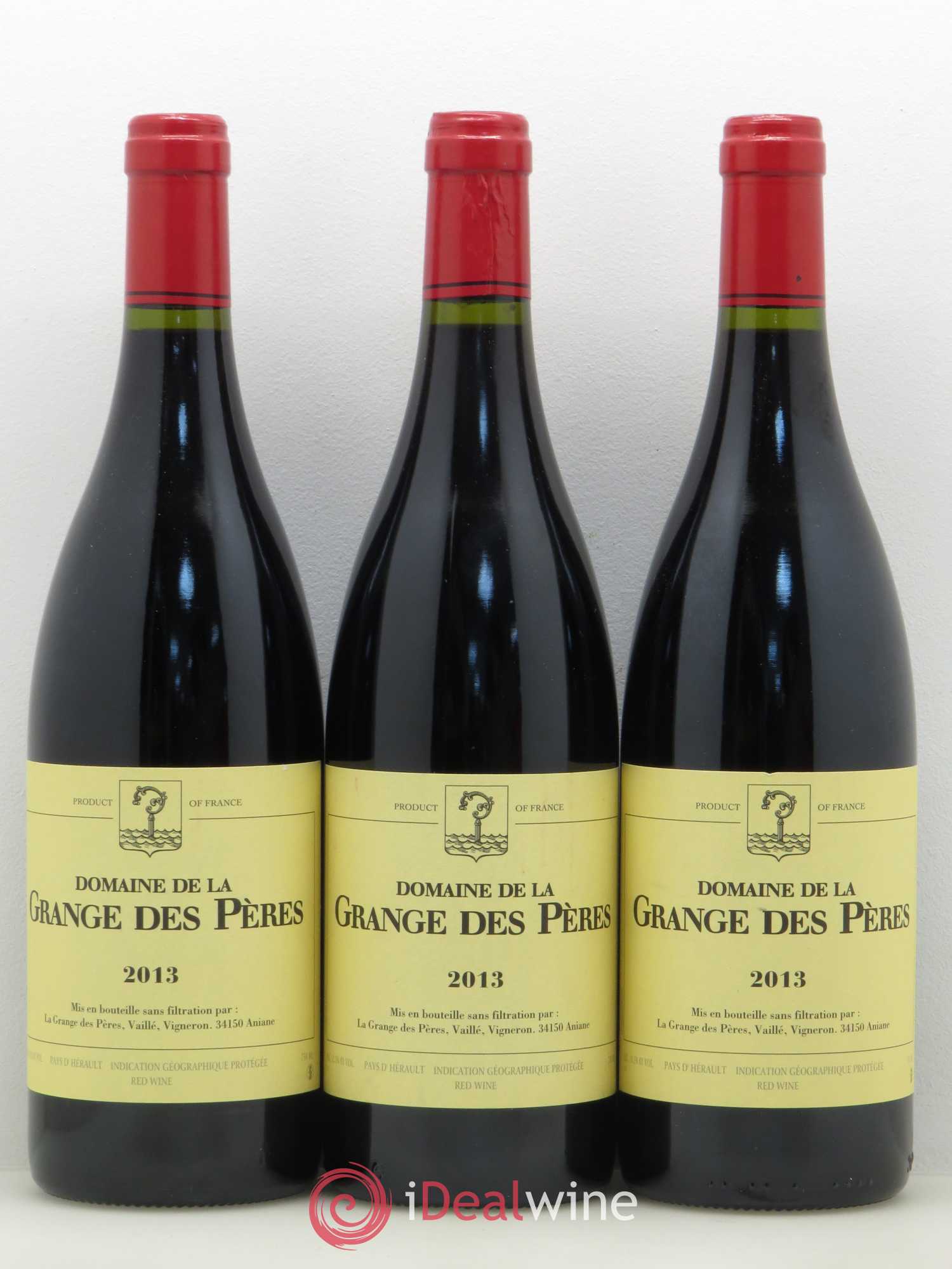 Pays d'Hérault Grange des Pères Laurent Vaillé 2013 - Lot de 3 bouteilles - 0
