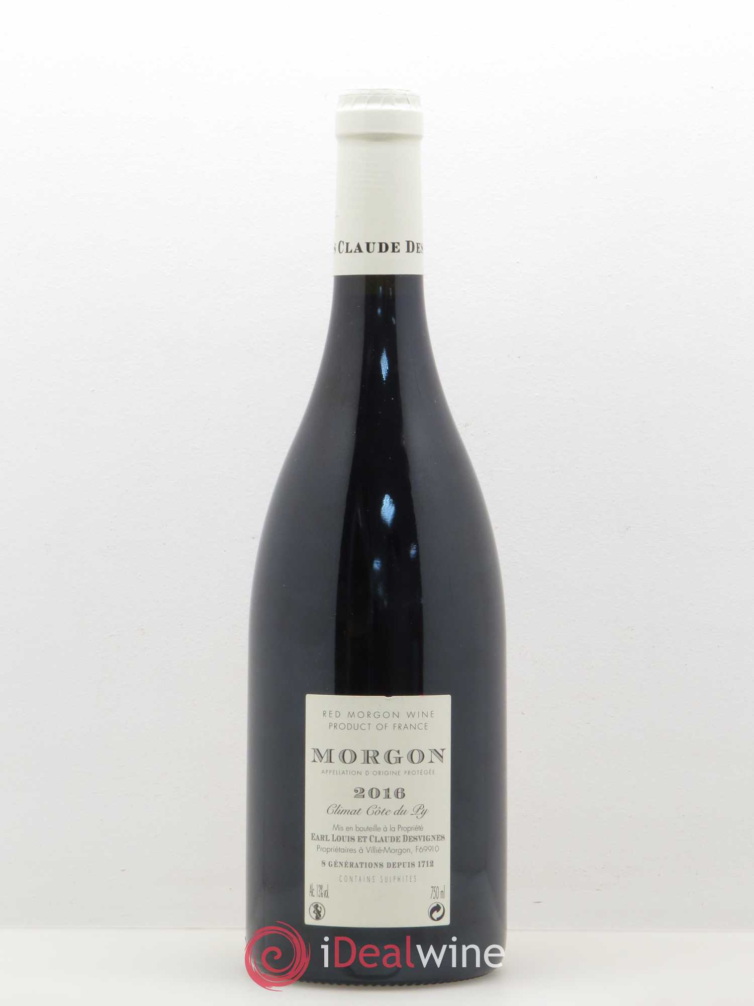 Morgon Côte de Py Javernières Louis-Claude Desvignes 2016 - Lot de 1 bouteille - 1