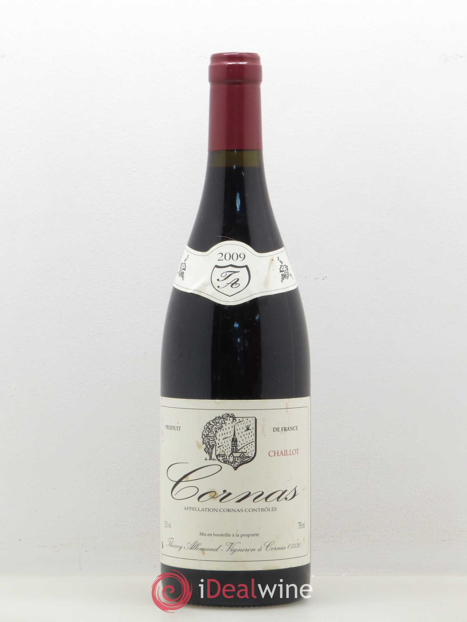 Cornas Chaillot Thierry Allemand 2009 - Lot de 1 bouteille - 0
