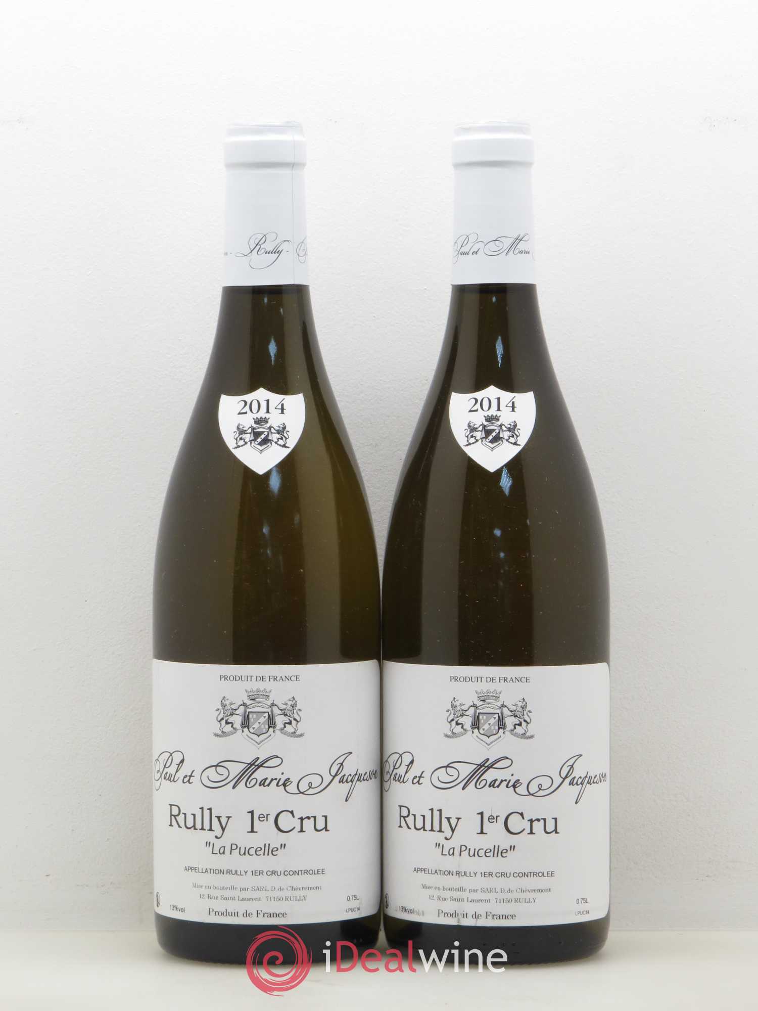 Rully 1er Cru La Pucelle Paul et Marie Jacquesson 2014 - Lotto di 2 bottiglie - 0