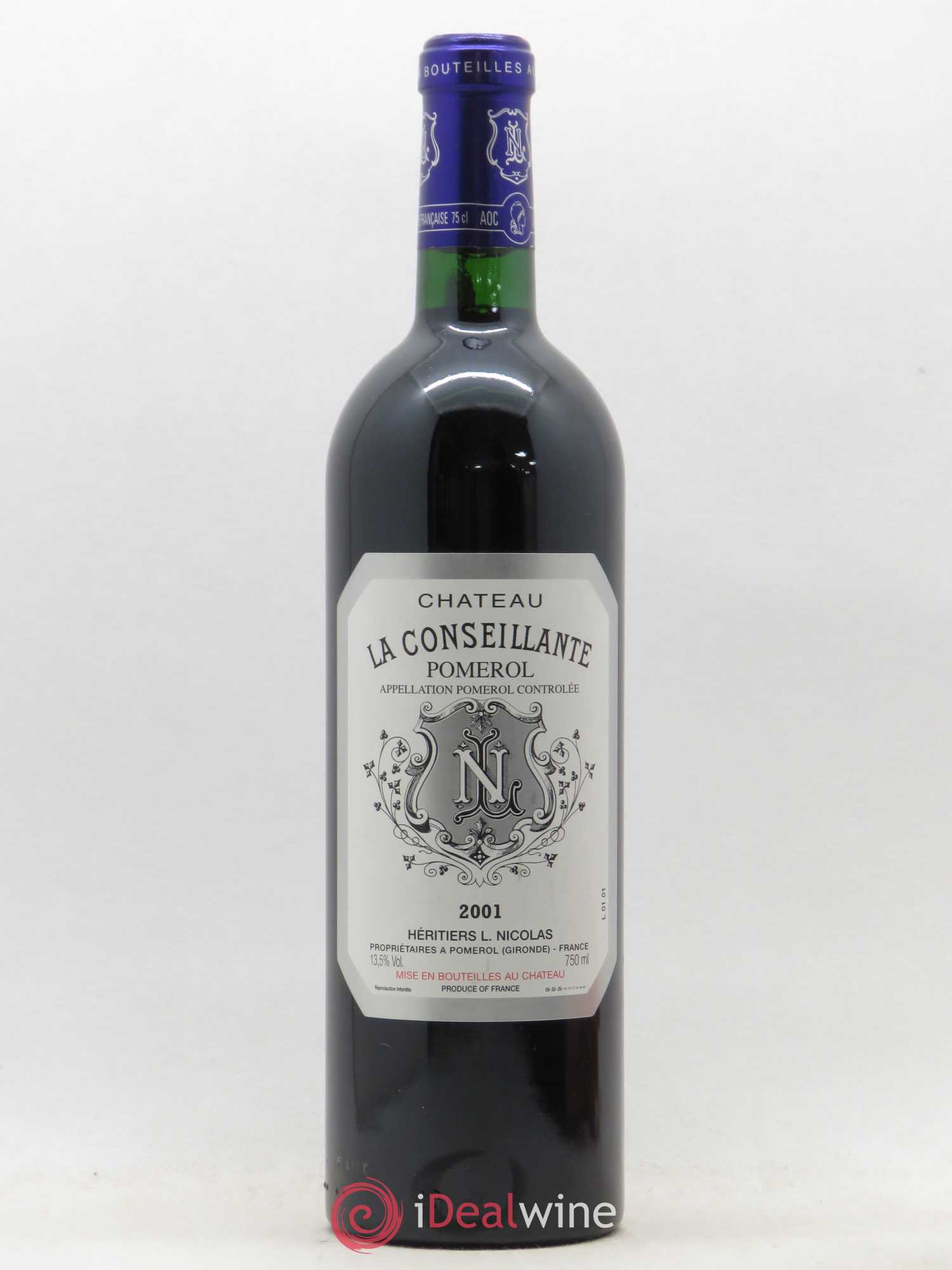 Château la Conseillante 2001 - Lot de 1 bouteille - 0