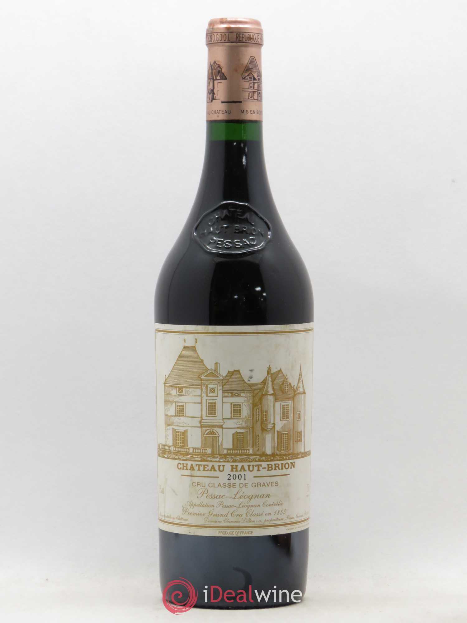 Château Haut Brion 1er Grand Cru Classé 2001 - Lot de 1 bouteille - 0