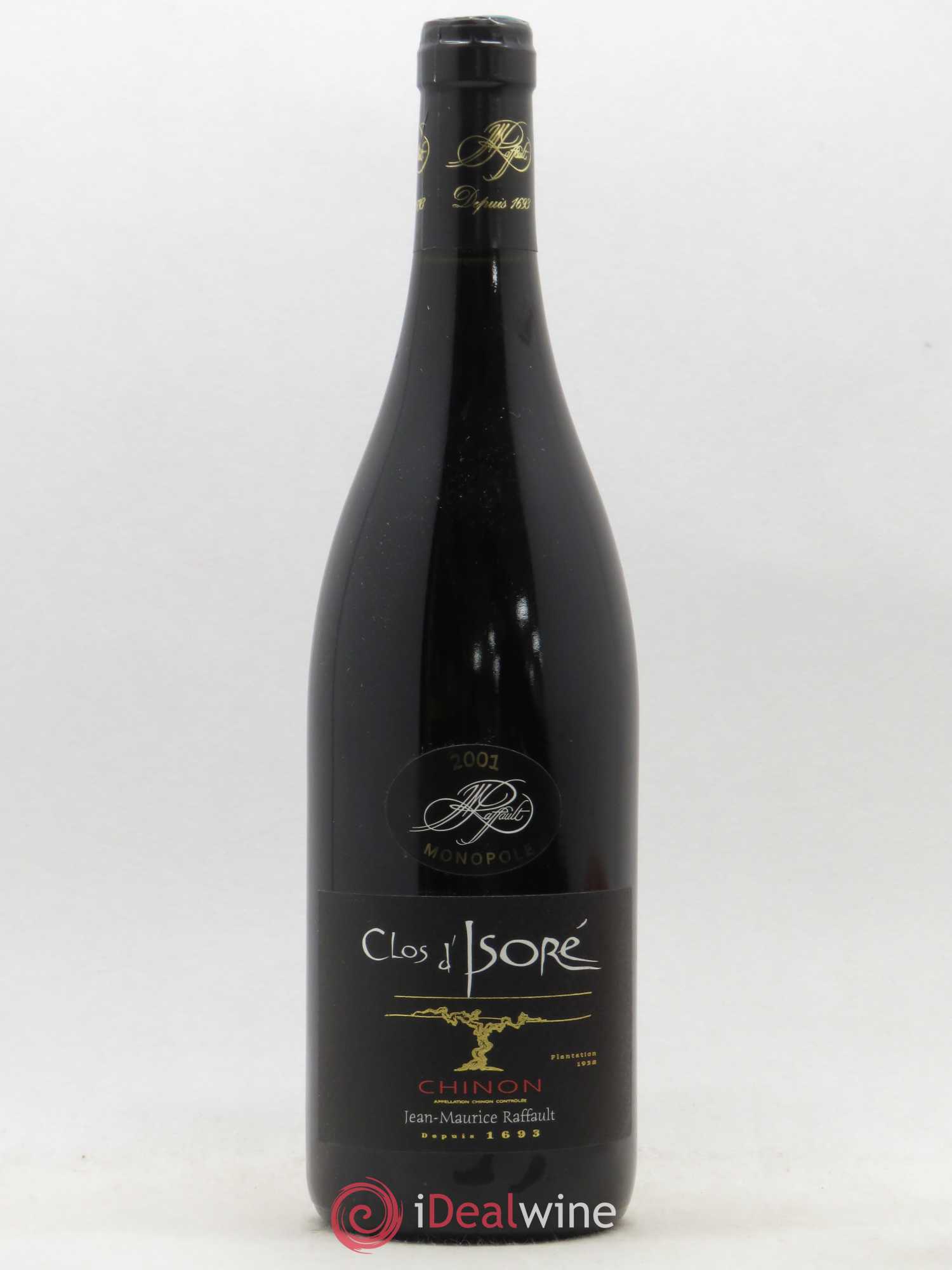 Chinon Clos d'Isoré (sans prix de réserve) 2001 - Posten von 1 Flasche - 0