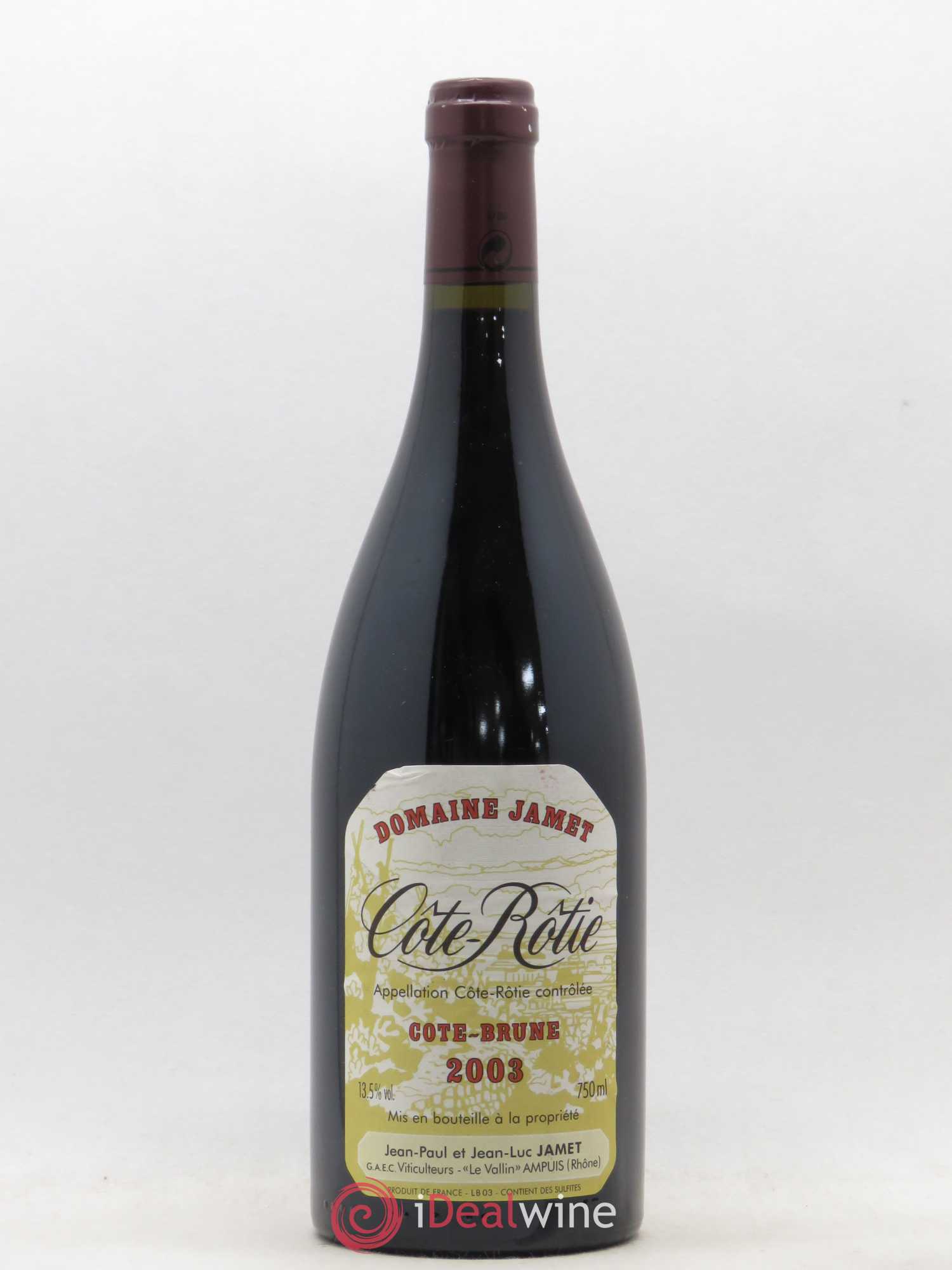 Côte-Rôtie Côte Brune Jamet (Domaine) 2003 - Lot de 1 bouteille - 0