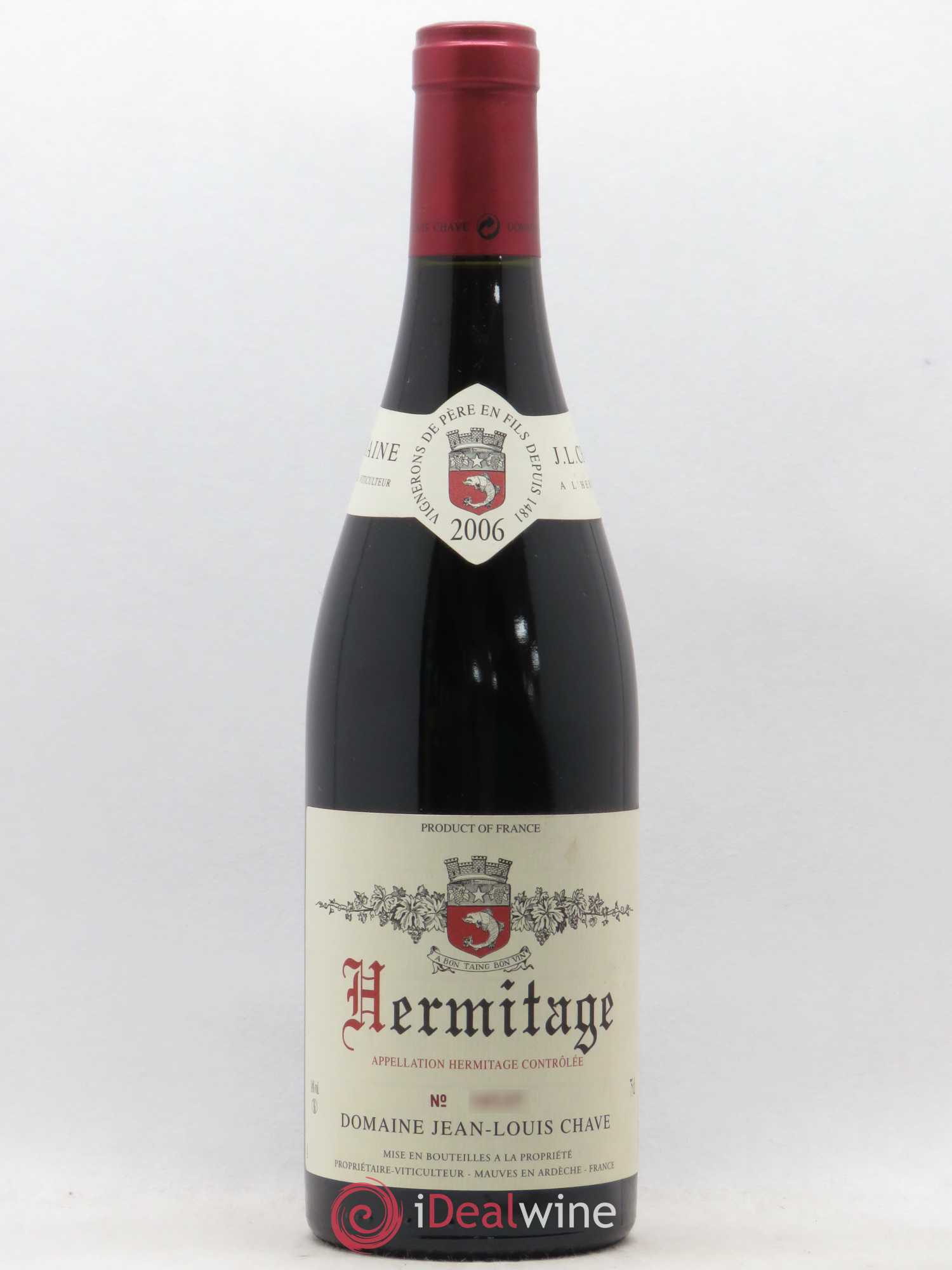 Hermitage Jean-Louis Chave 2006 - Lot de 1 bouteille - 0