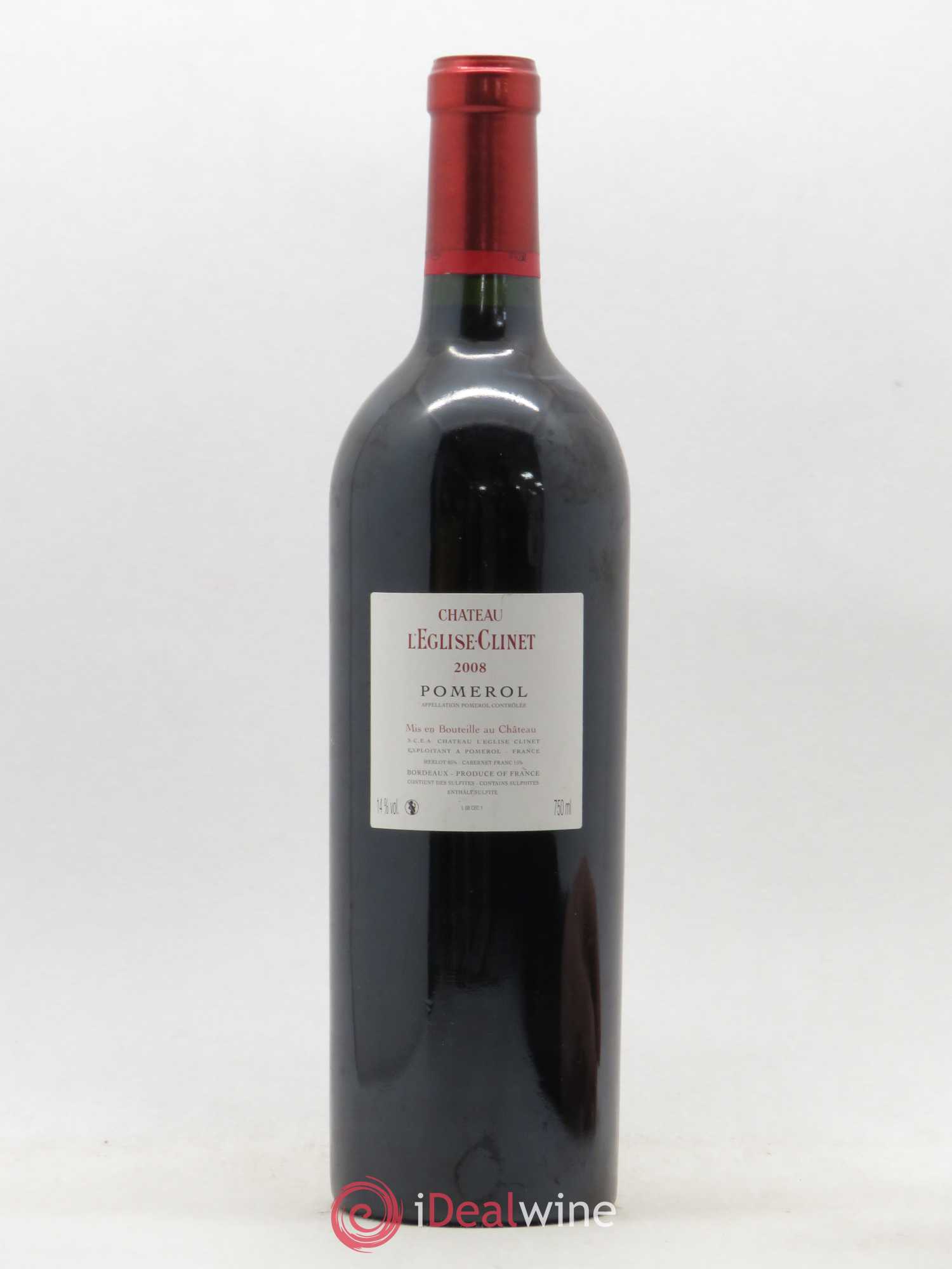 Château l' Église Clinet 2008 - Lot de 1 bouteille - 1