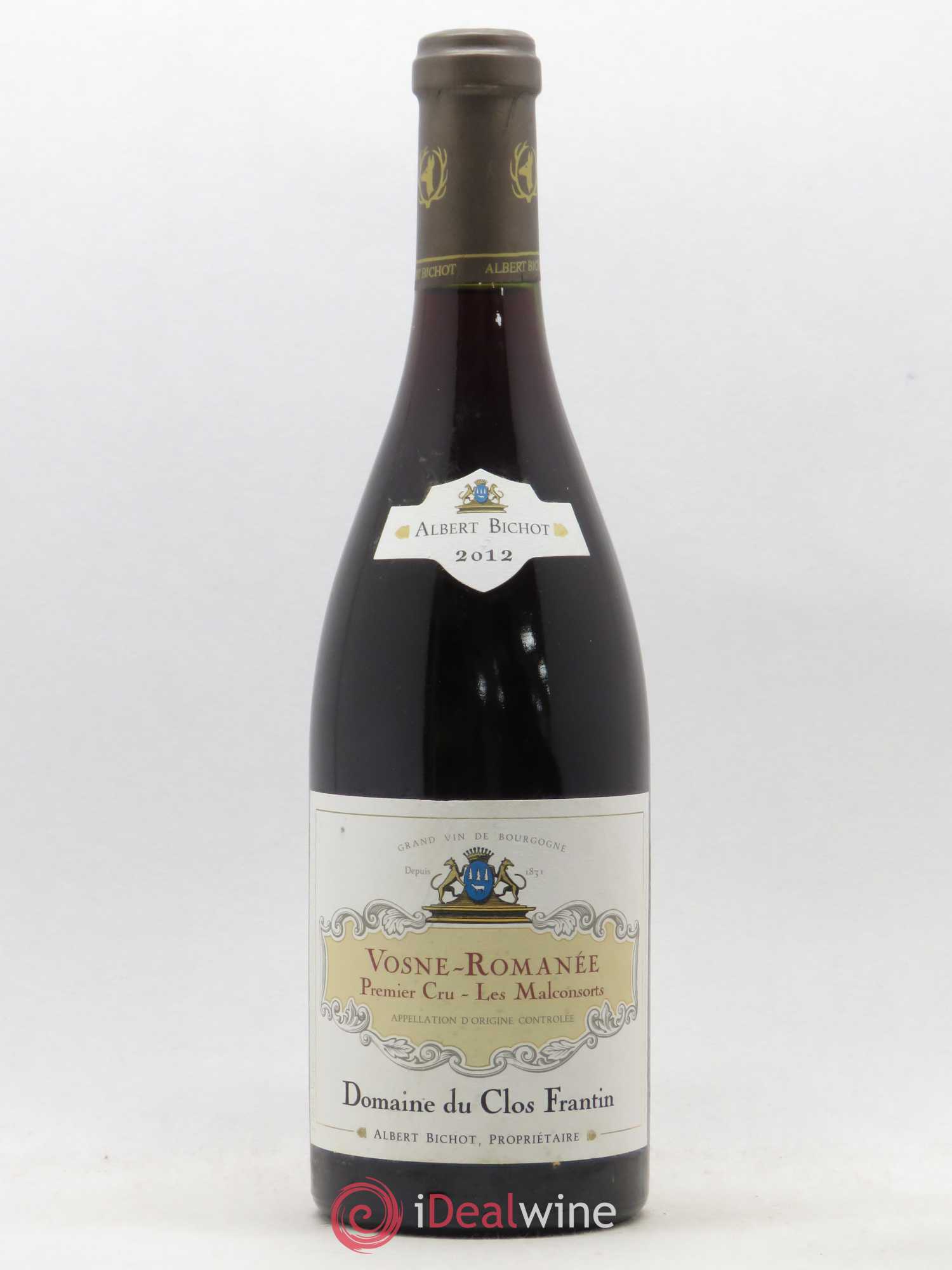 Vosne-Romanée 1er Cru Les Malconsorts Clos Frantin - Albert Bichot 2012 - Lot de 1 bouteille - 0