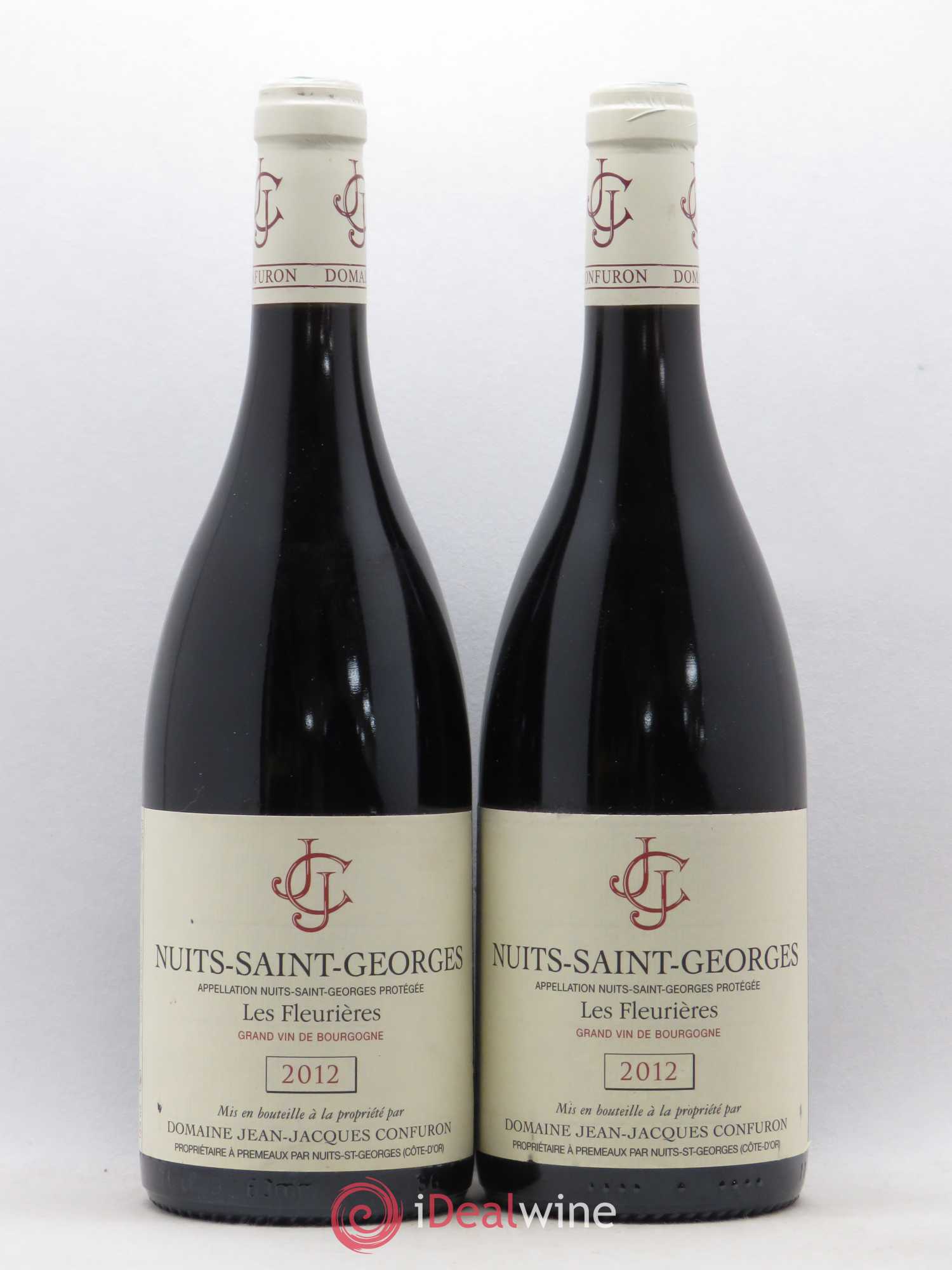 Nuits-Saint-Georges Les Fleurières Domaine Jean Jacques Confuron (sans prix de réserve) 2012 - Posten von 2 Flaschen - 0