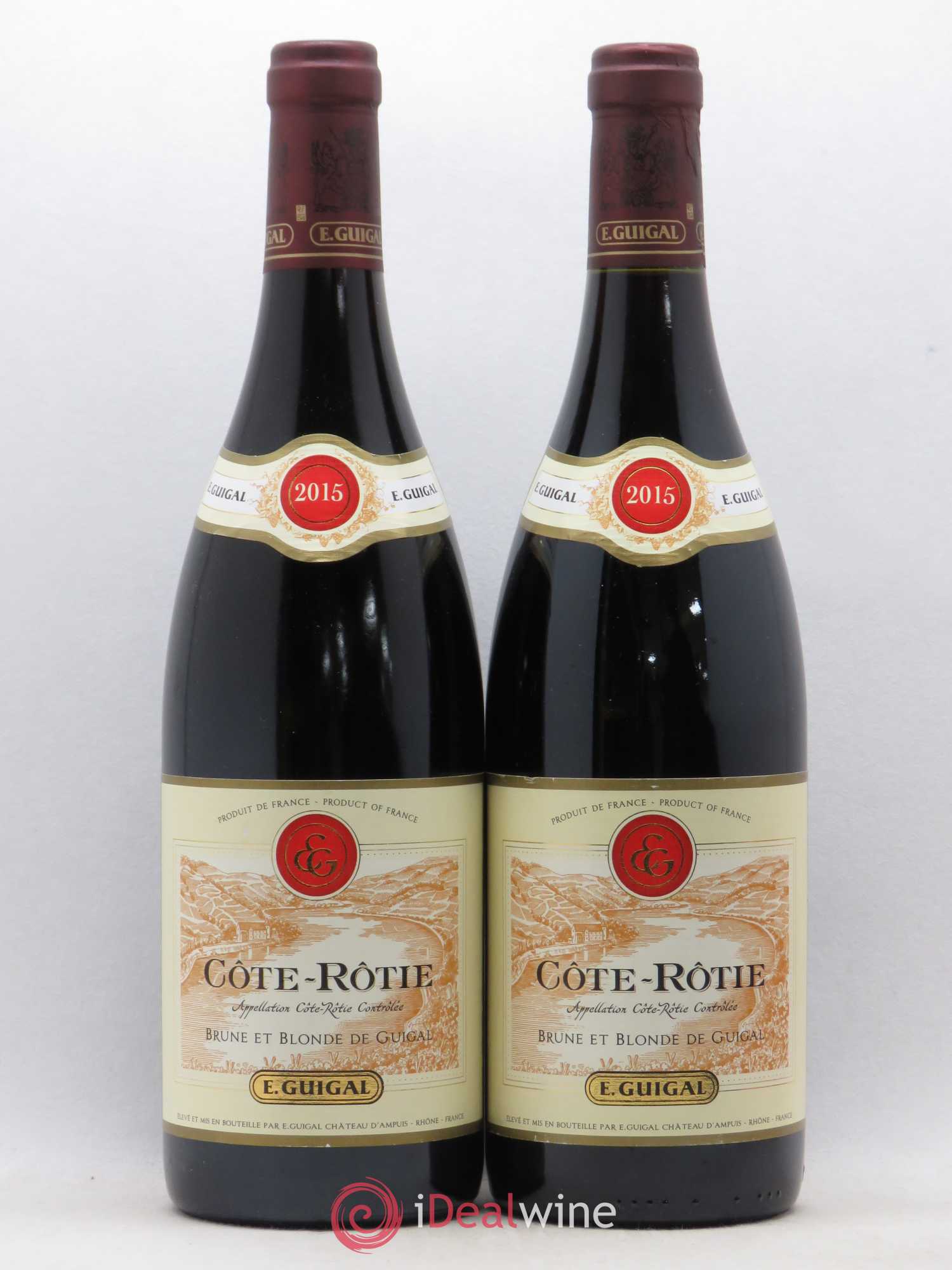 Côte-Rôtie Côtes Brune et Blonde Guigal 2015 - Lot de 2 bouteilles - 0