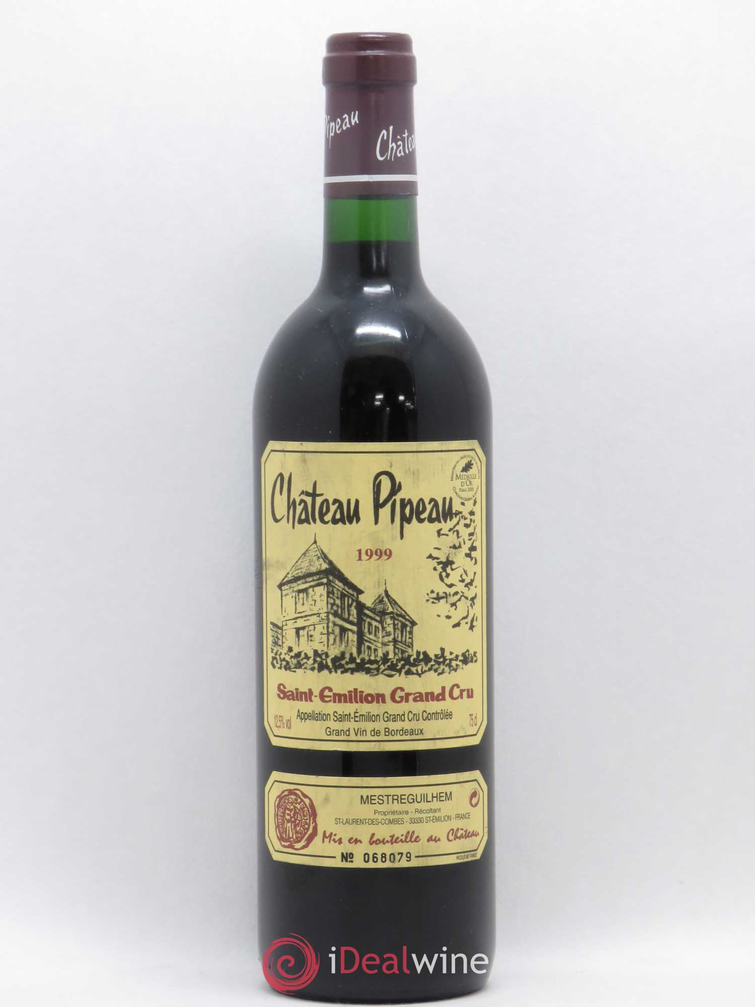 Château Pipeau 1999 - Lot de 1 bouteille - 0