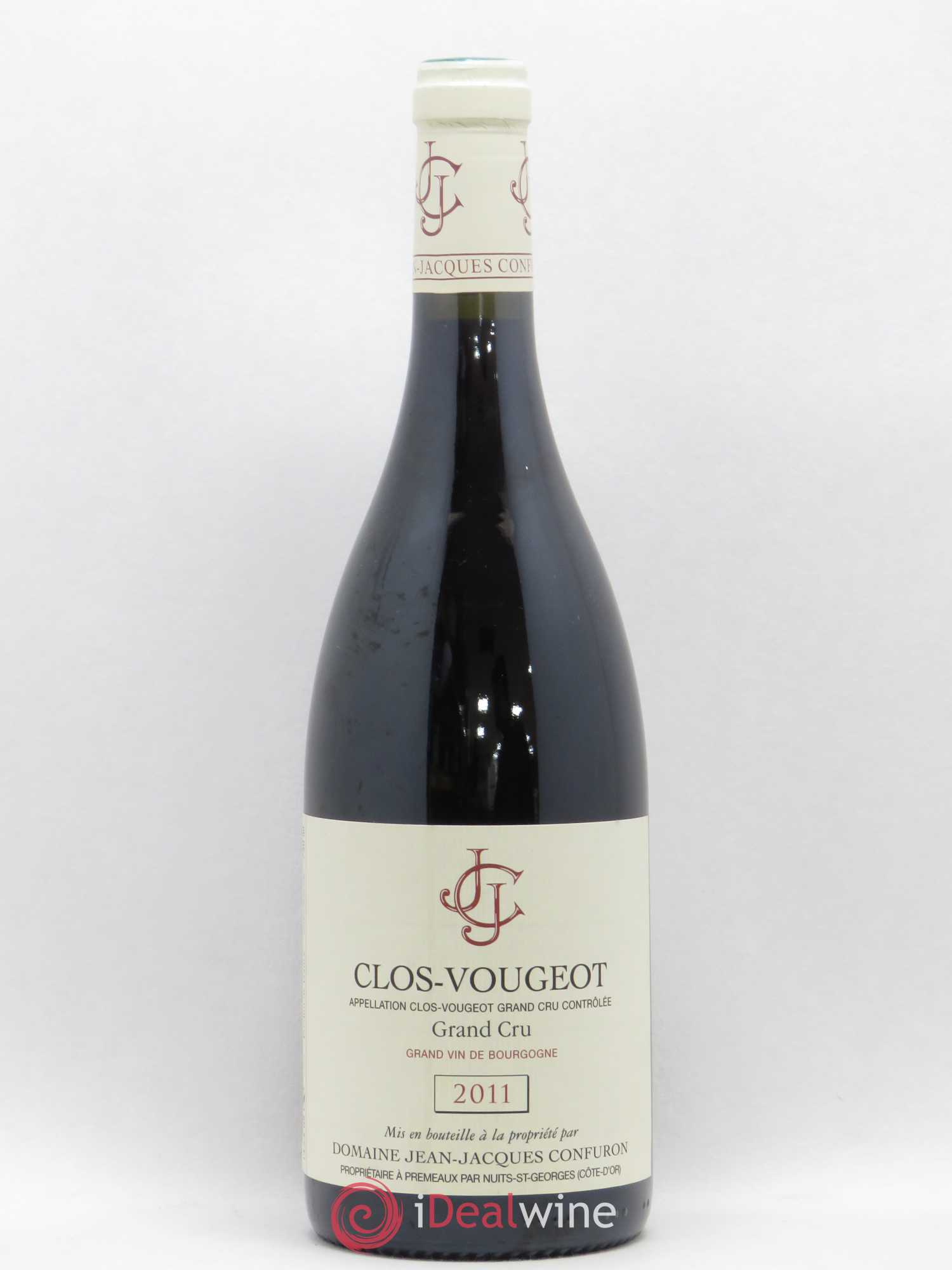 Clos de Vougeot Grand Cru Jean-Jacques Confuron 2011 - Lot de 1 bouteille - 0