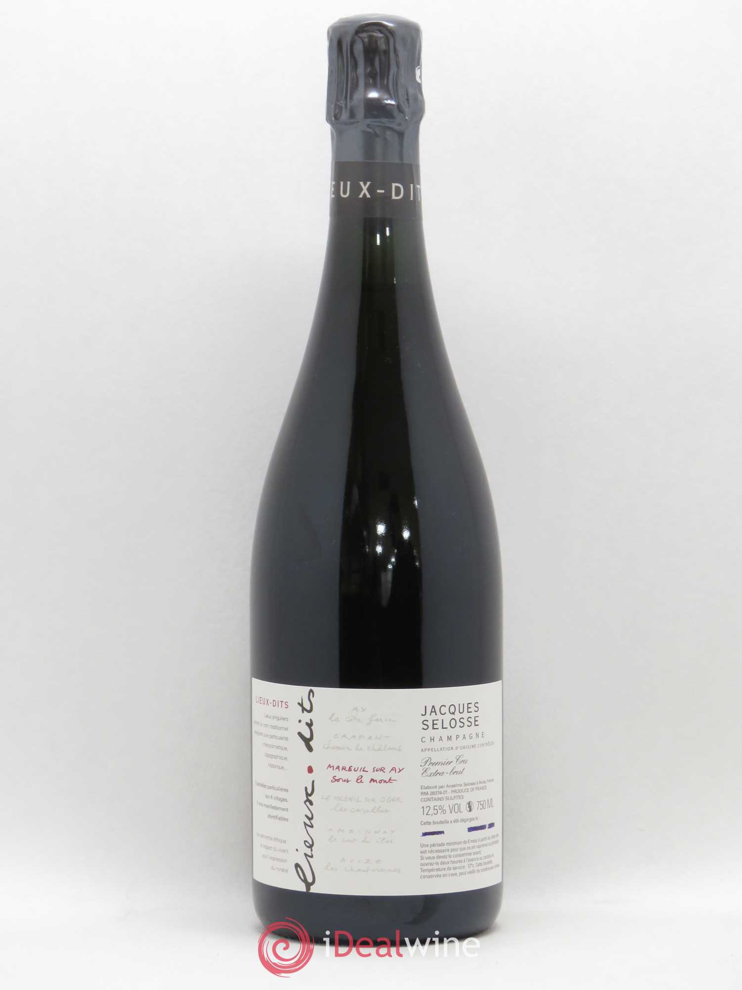 Mareuil sur Ay Sous le Mont Extra-Brut Jacques Selosse - Lot de 1 bouteille - 0