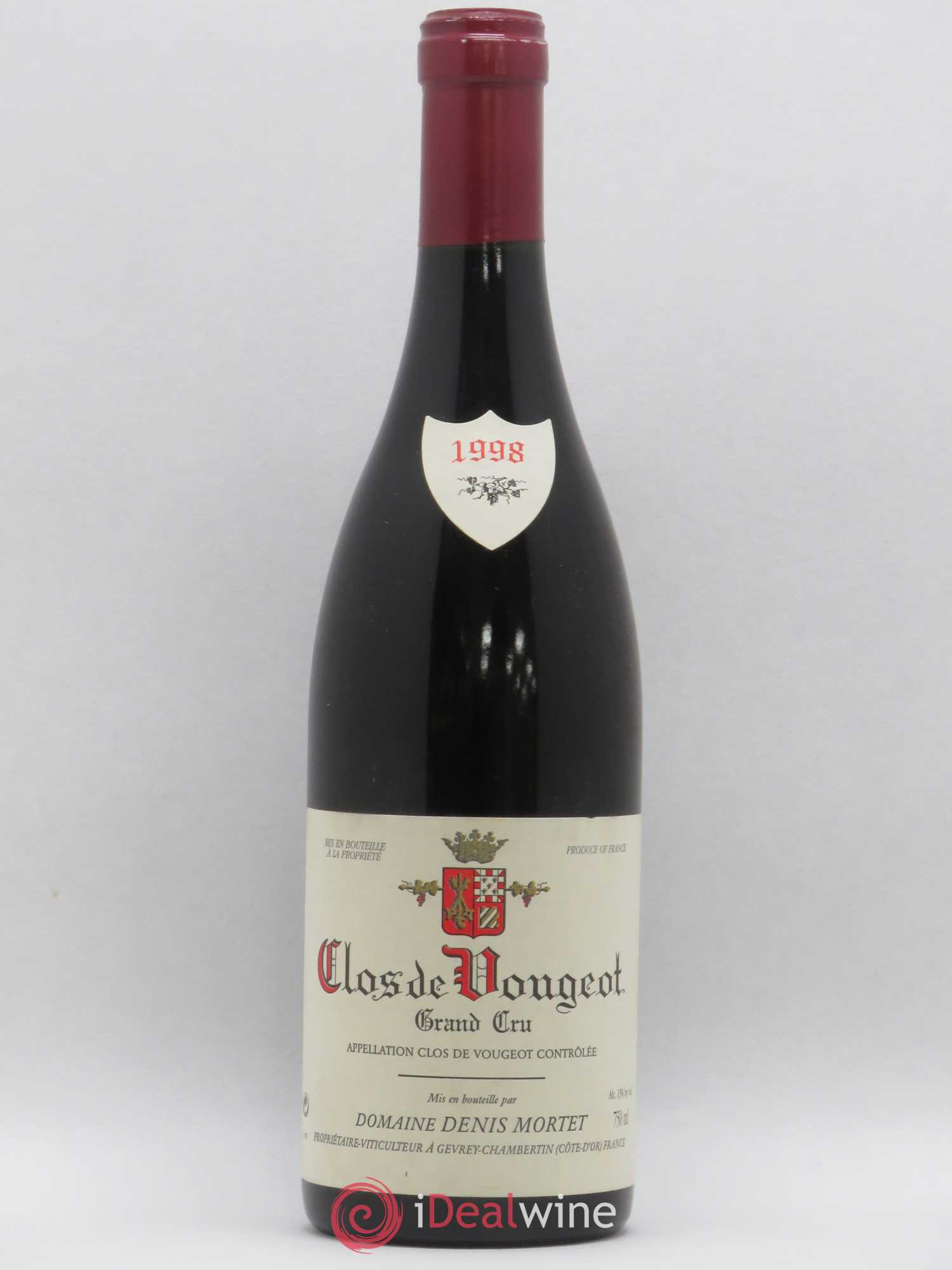 Clos de Vougeot Grand Cru Denis Mortet (Domaine) 1998 - Lot de 1 bouteille - 0