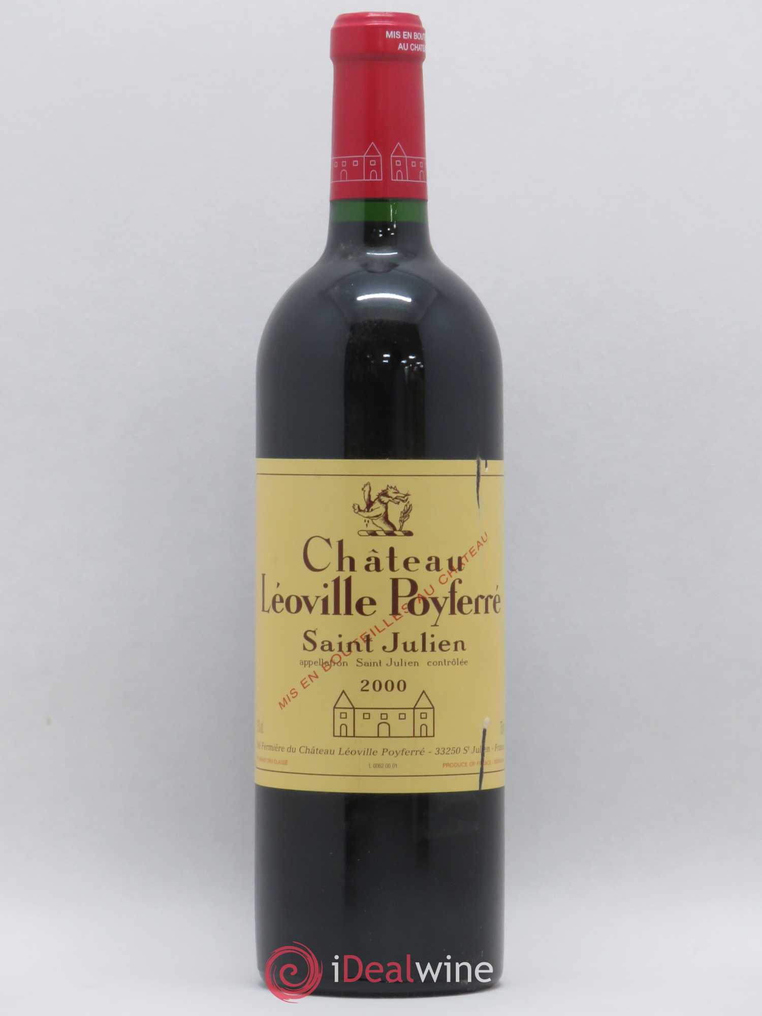Château Léoville Poyferré 2ème Grand Cru Classé 2000 - Lot de 1 bouteille - 0