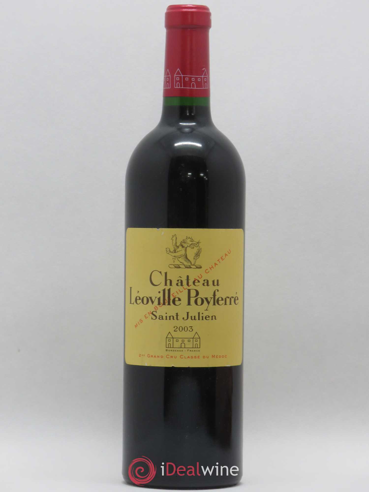 Château Léoville Poyferré 2ème Grand Cru Classé 2003 - Lot de 1 bouteille - 0