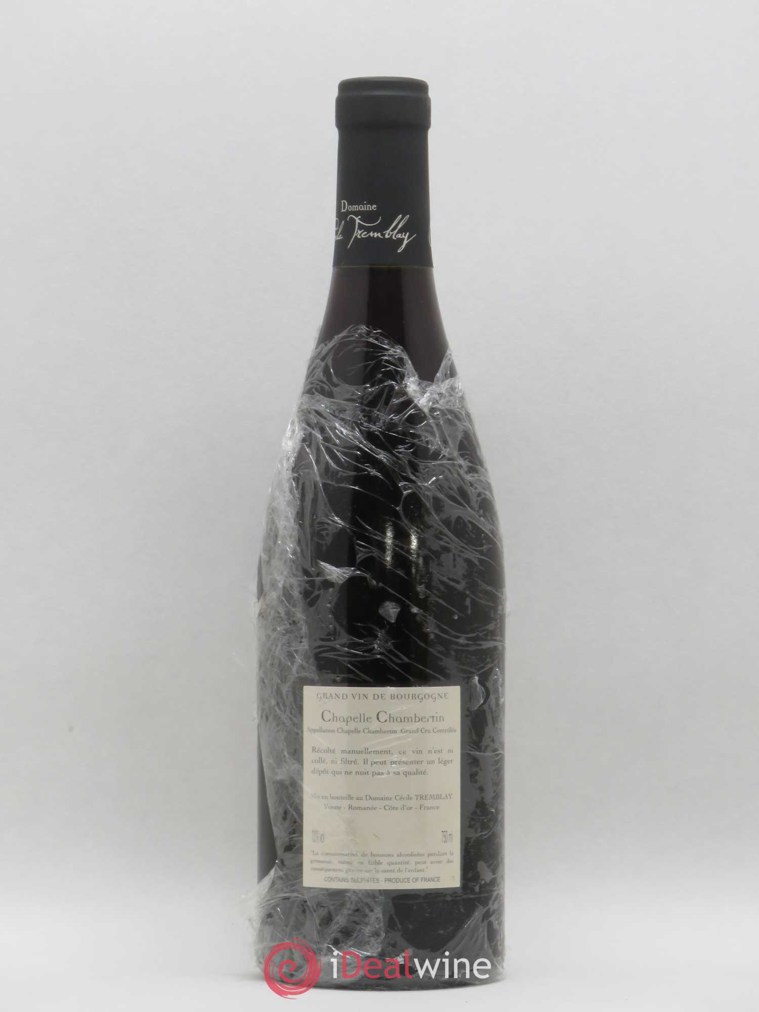 Chapelle-Chambertin Grand Cru Cécile Tremblay 2009 - Lot de 1 bouteille - 1