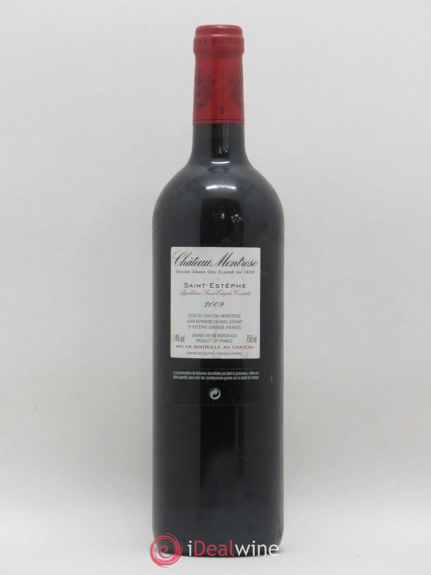 Château Montrose 2ème Grand Cru Classé 2009 - Lot de 1 bouteille - 1