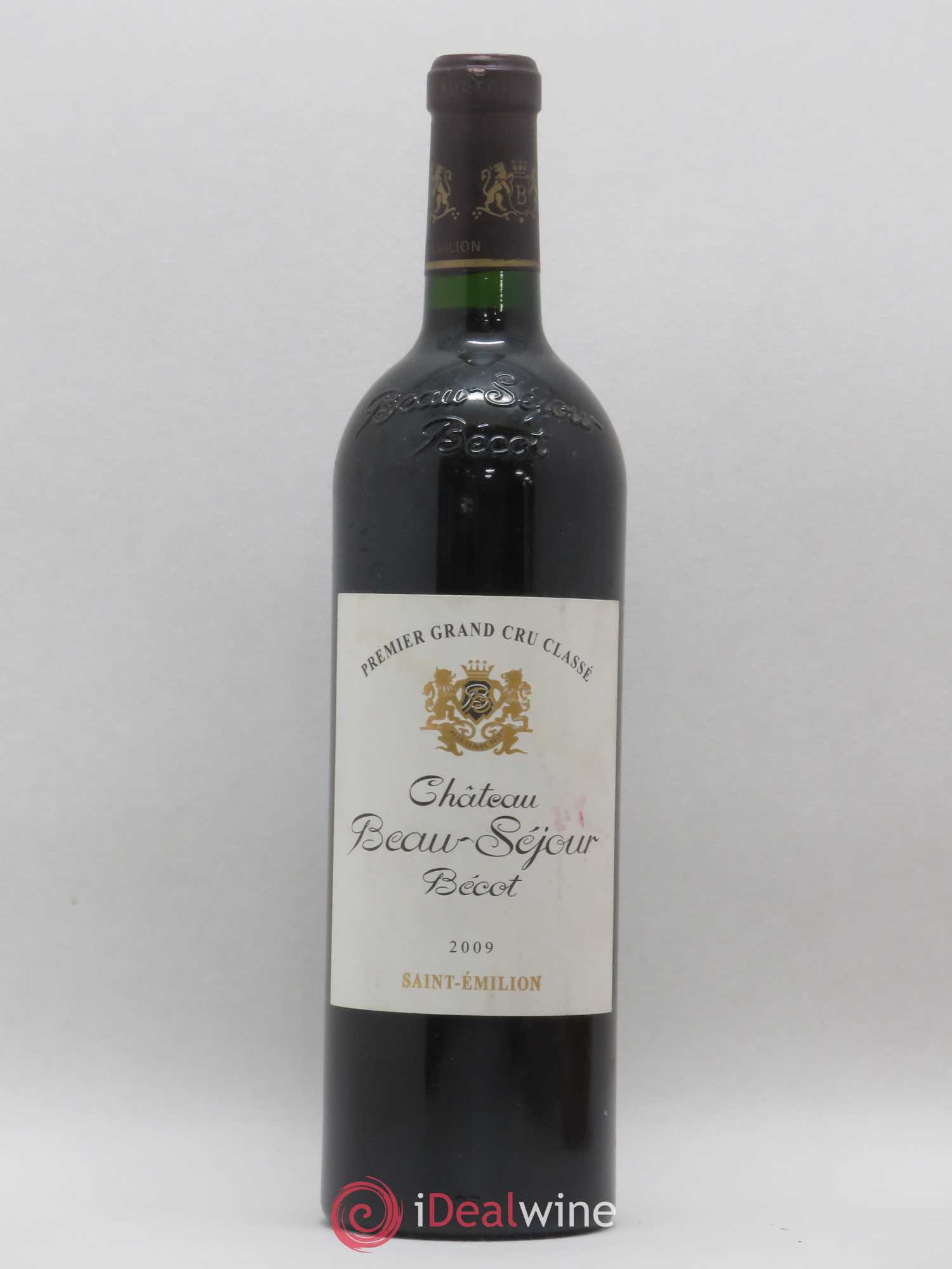 Château Beau-Séjour Bécot 1er Grand Cru Classé B 2009 - Lot de 1 bouteille - 0