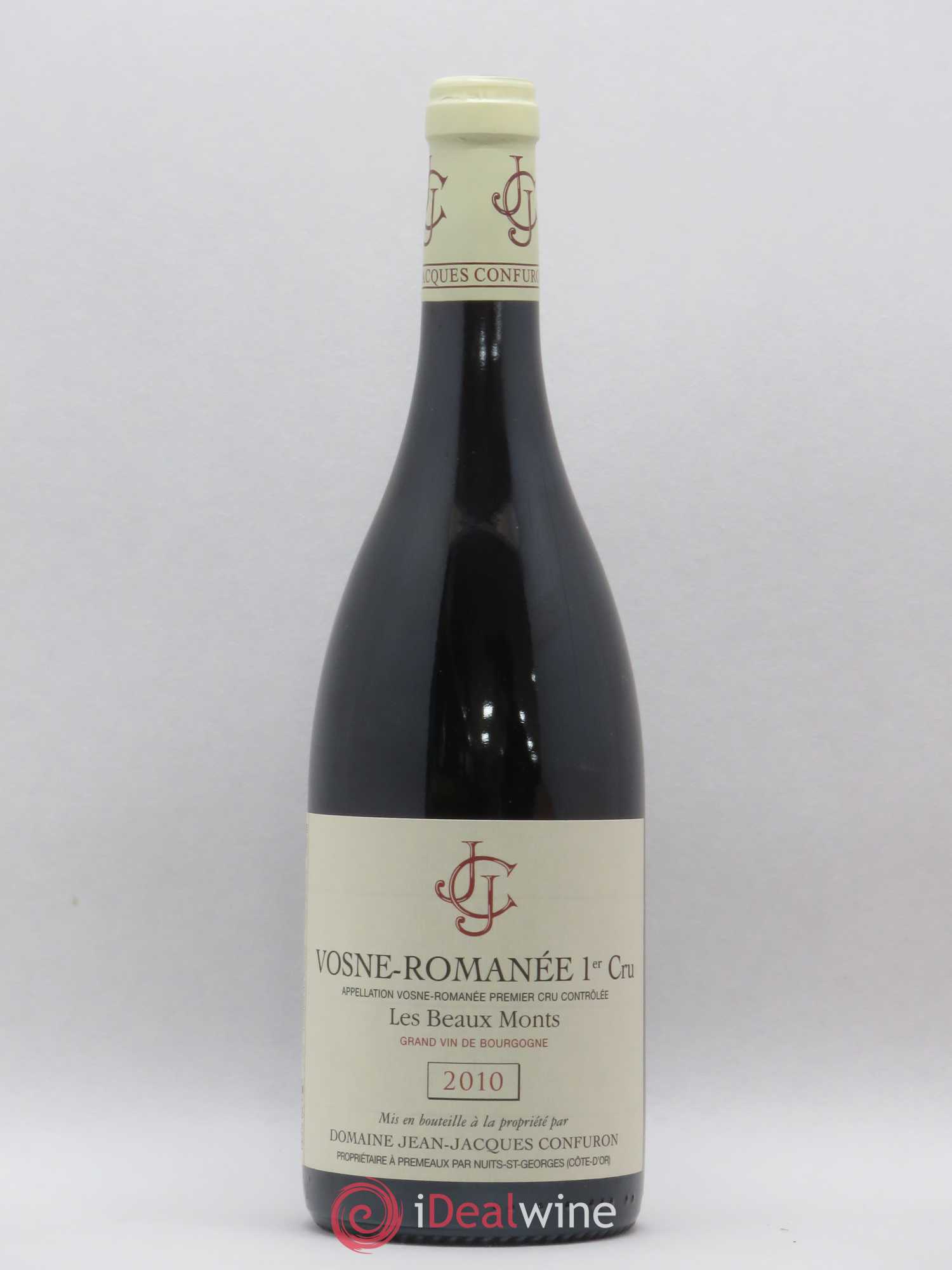 Vosne-Romanée 1er Cru Les Beaux Monts Jean-Jacques Confuron 2010 - Lot de 1 bouteille - 0
