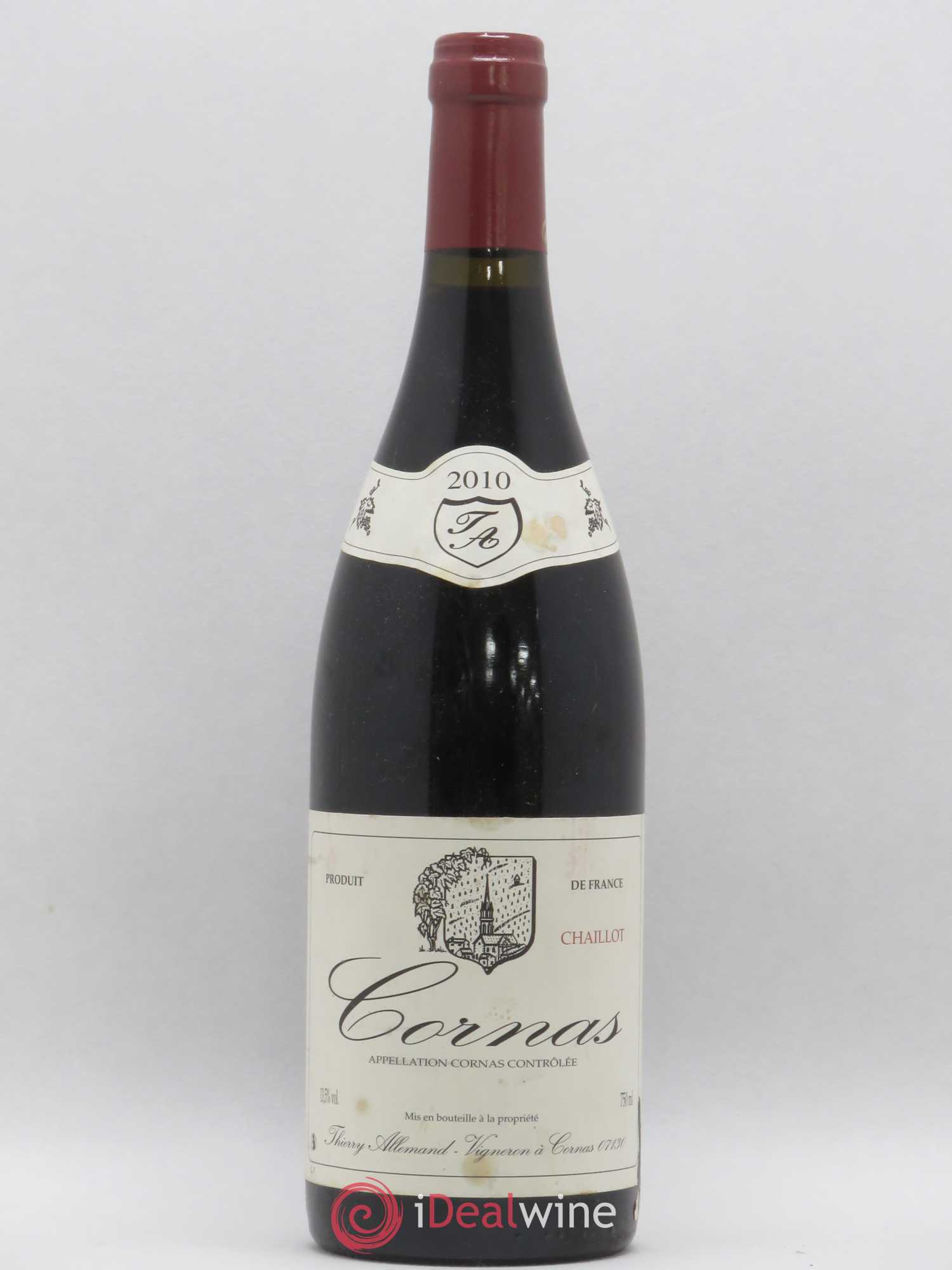 Cornas Chaillot Thierry Allemand 2010 - Lot de 1 bouteille - 0