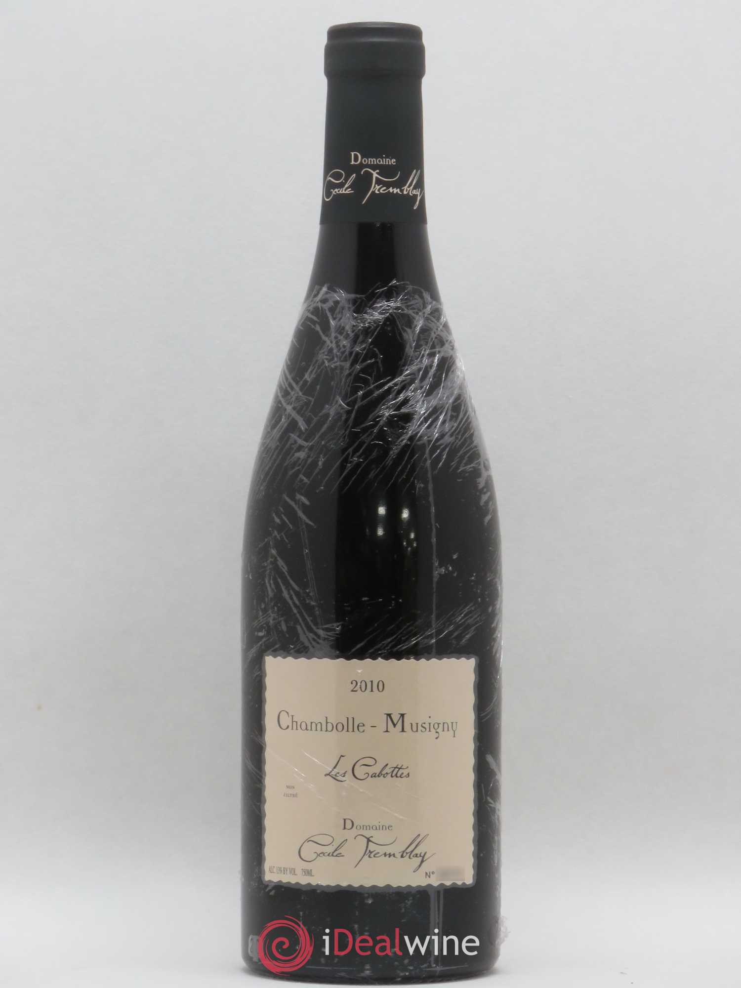 Chambolle-Musigny Les Cabottes Cécile Tremblay 2010 - Lot de 1 bouteille - 0