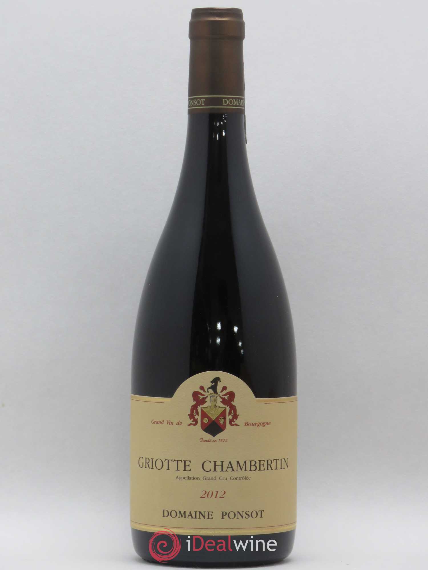 Griotte-Chambertin Grand Cru Ponsot (Domaine) 2012 - Lot de 1 bouteille - 0